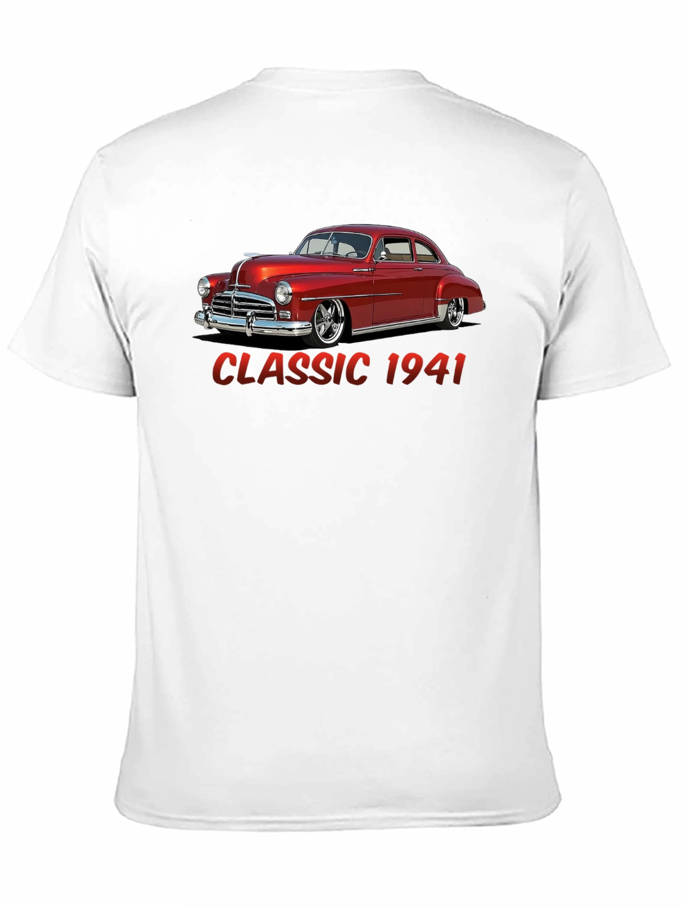 Black Classic 1941 Car Graphic T-Shirt view 11