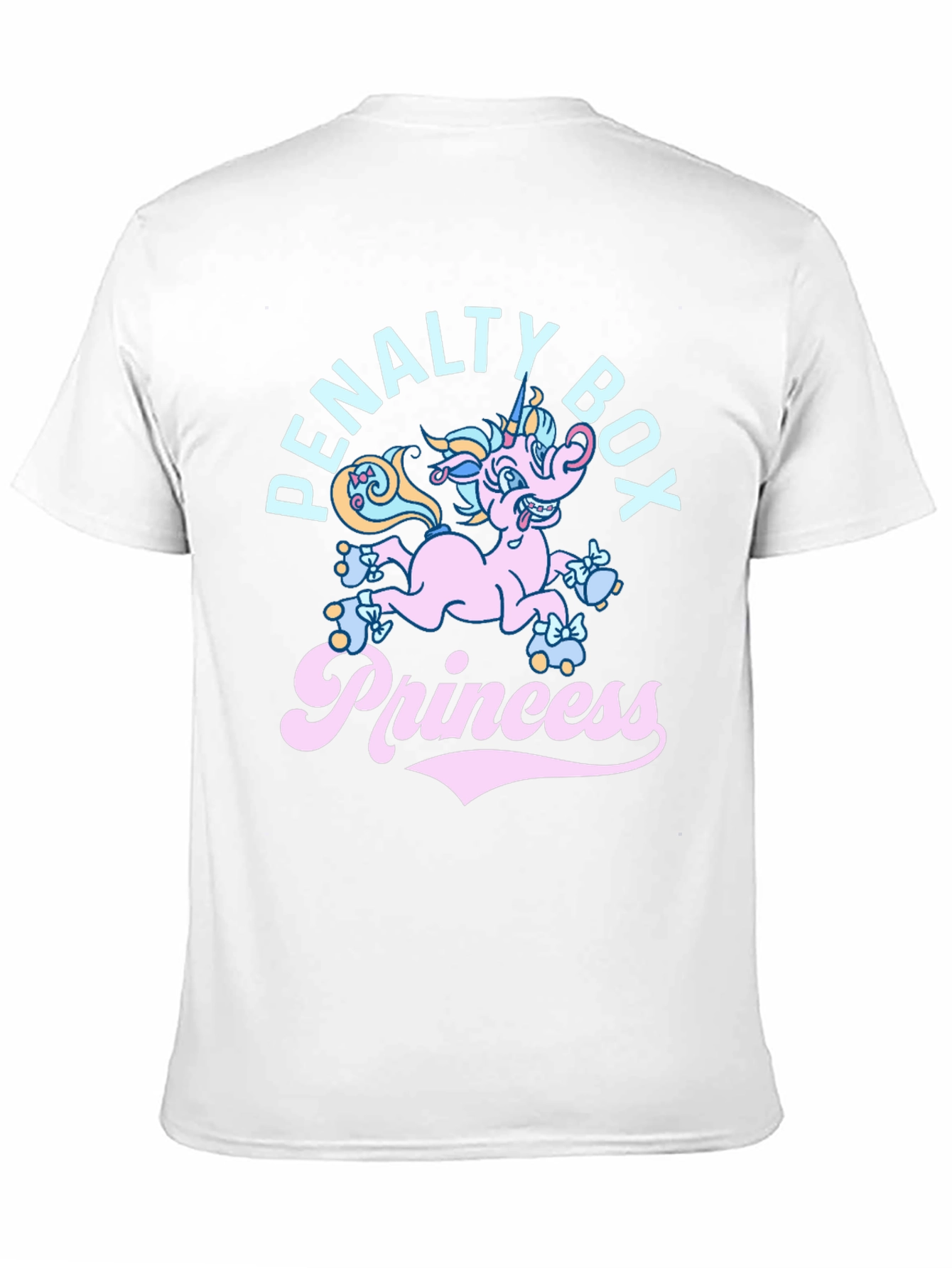 Black Penalty Box Princess T-Shirt - Funny Unicorn Tee view 11