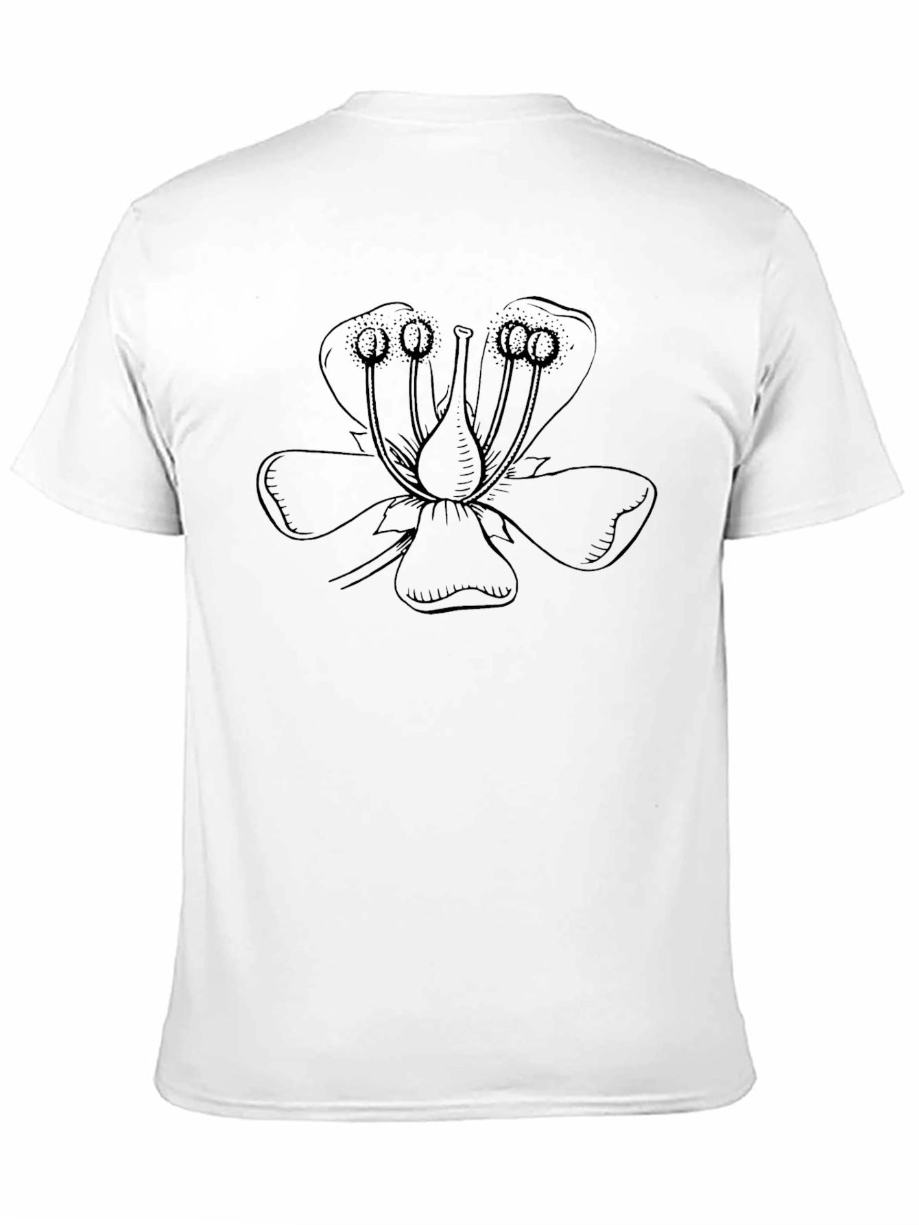 Black Black Floral Graphic Tee - Stylish & Unique view 11