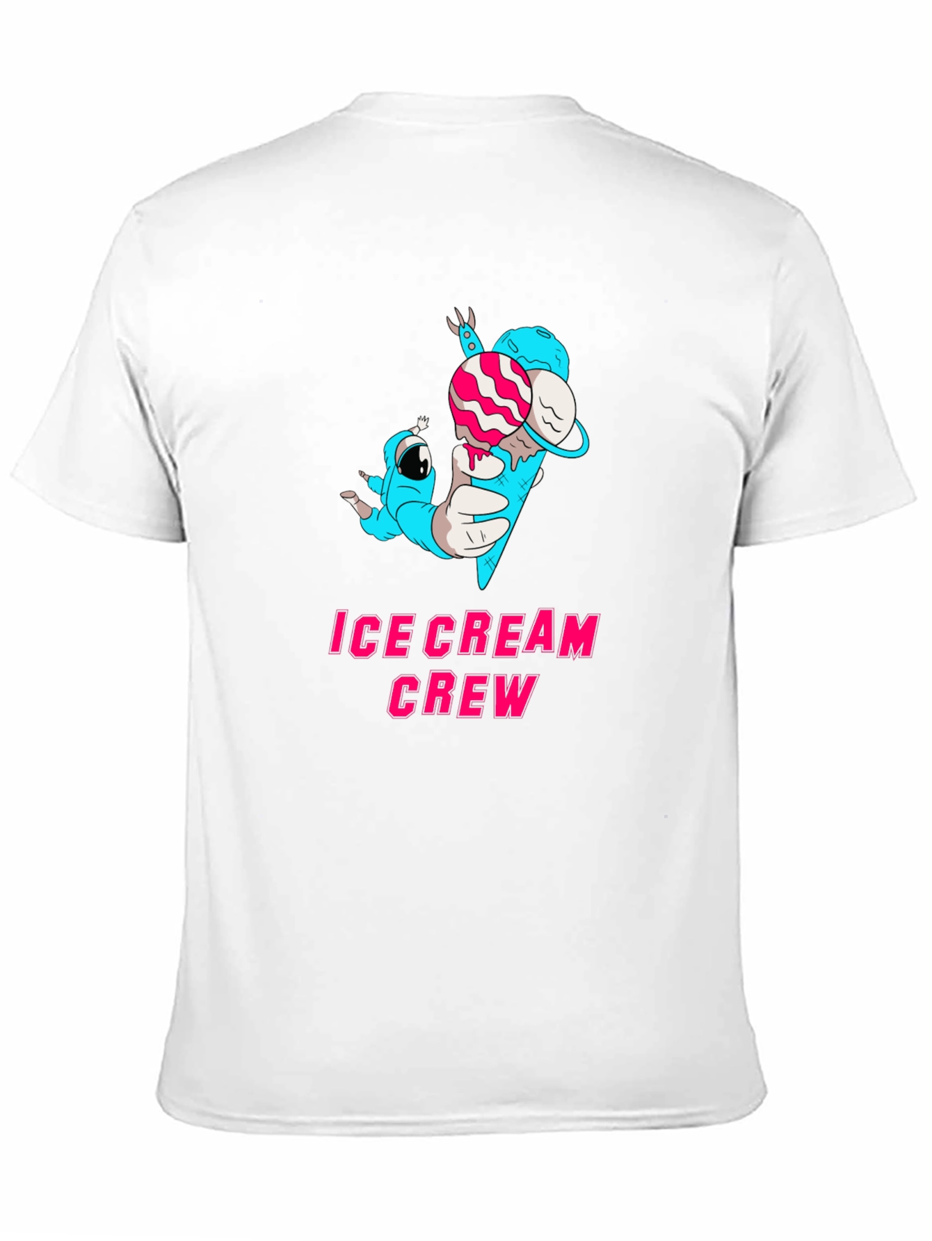 Black Ice Cream Crew Graphic Tee - Black Cotton Blend view 11