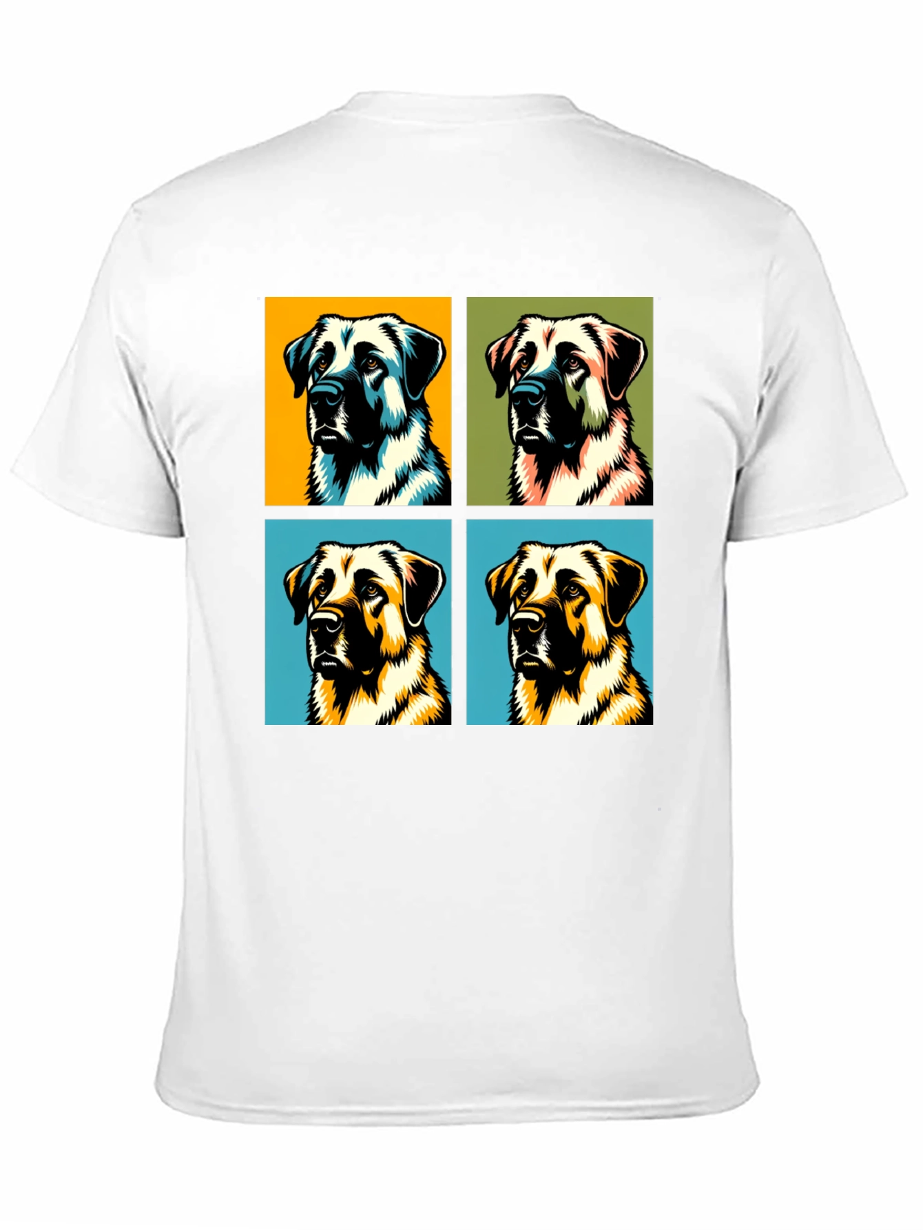 Black Dog Pop Art Black T-Shirt view 11