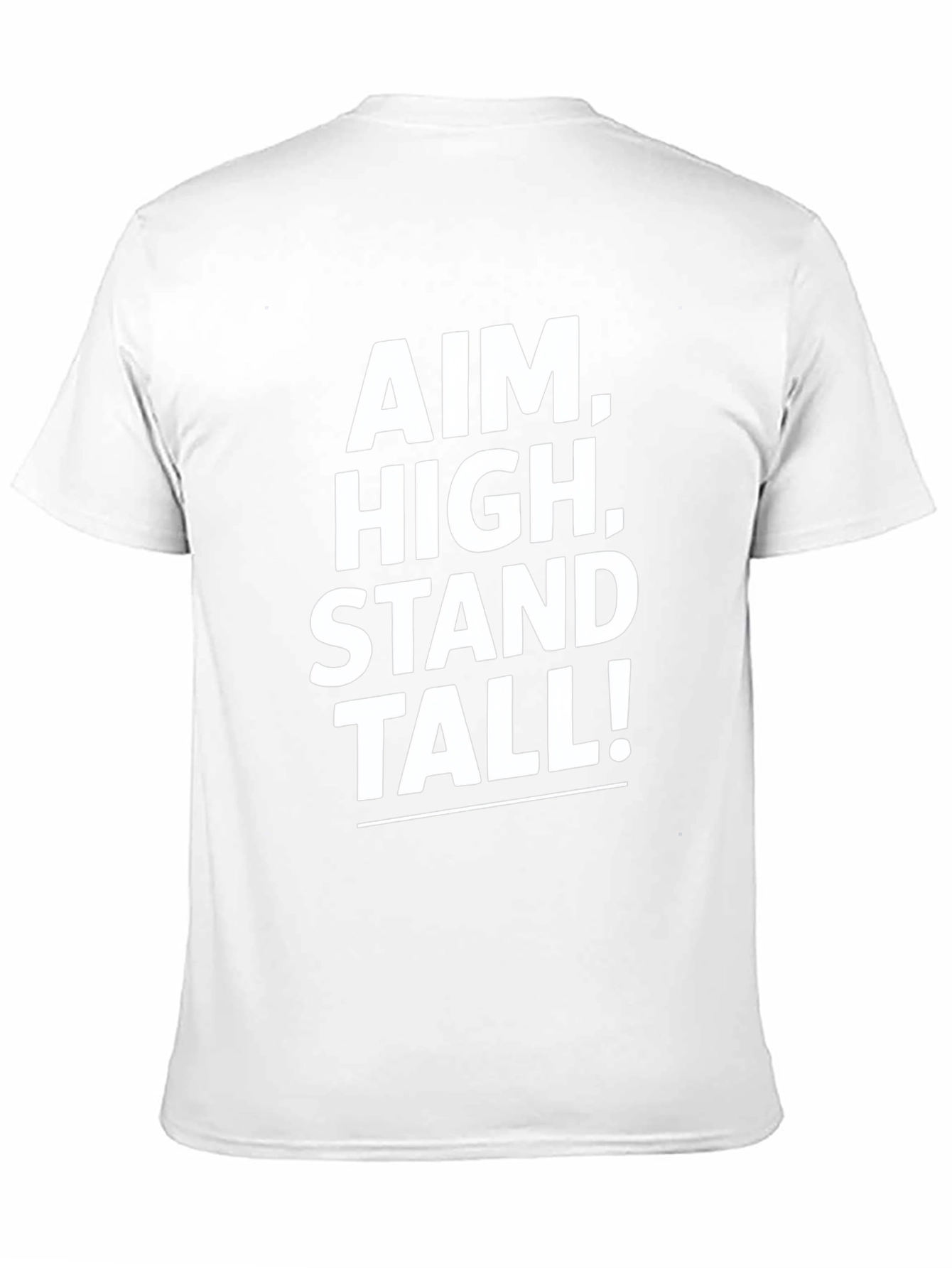 Black Aim High Stand Tall Black Graphic T-Shirt view 11