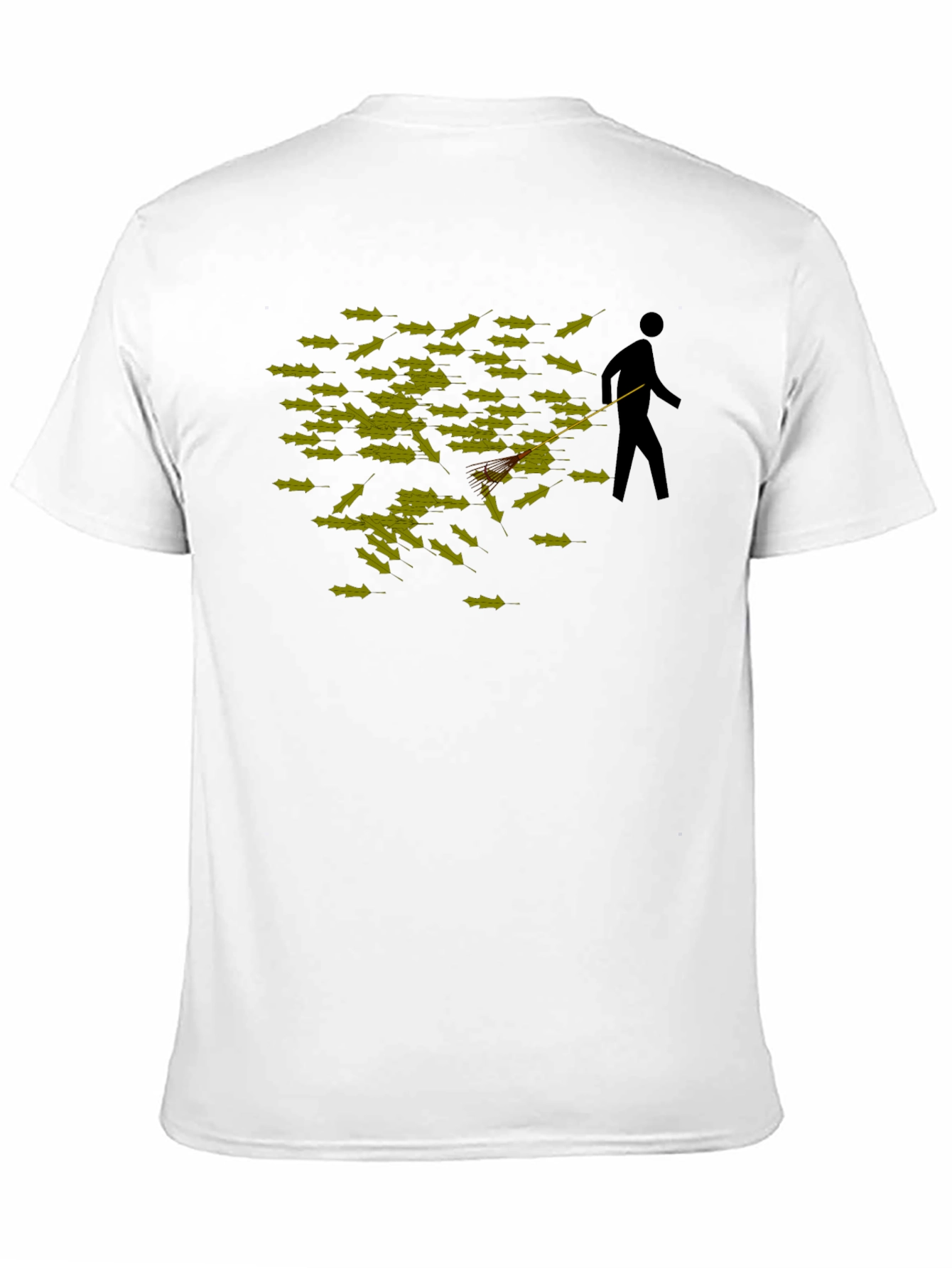 Black Funny Poop Swatter T-Shirt view 11