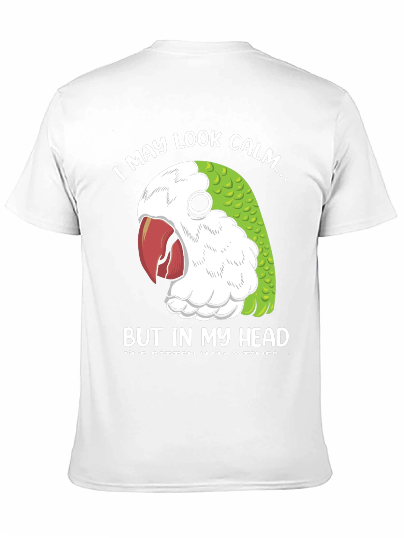 Black Calm Parrot T-Shirt view 11