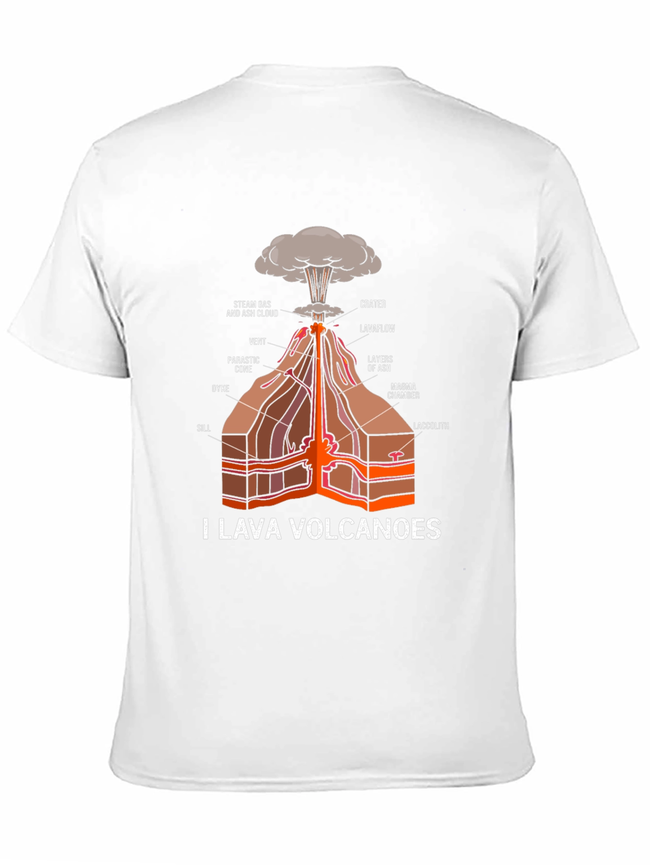 Black I Lava Volcanoes Black Graphic Tee view 11