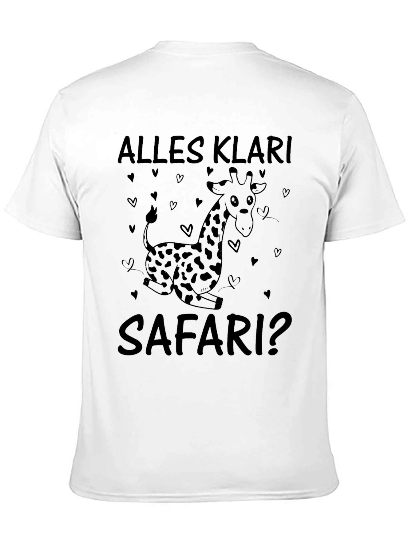 Black Safari Giraffe T-Shirt - Alles Klar? view 11