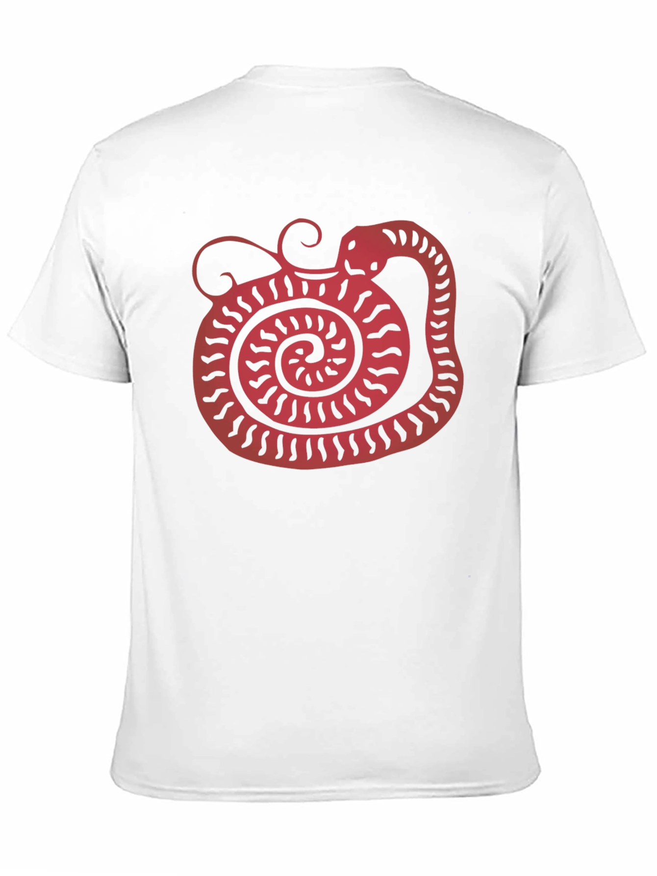 Black Snake Graphic Tee - Unique Red Serpent Design view 11