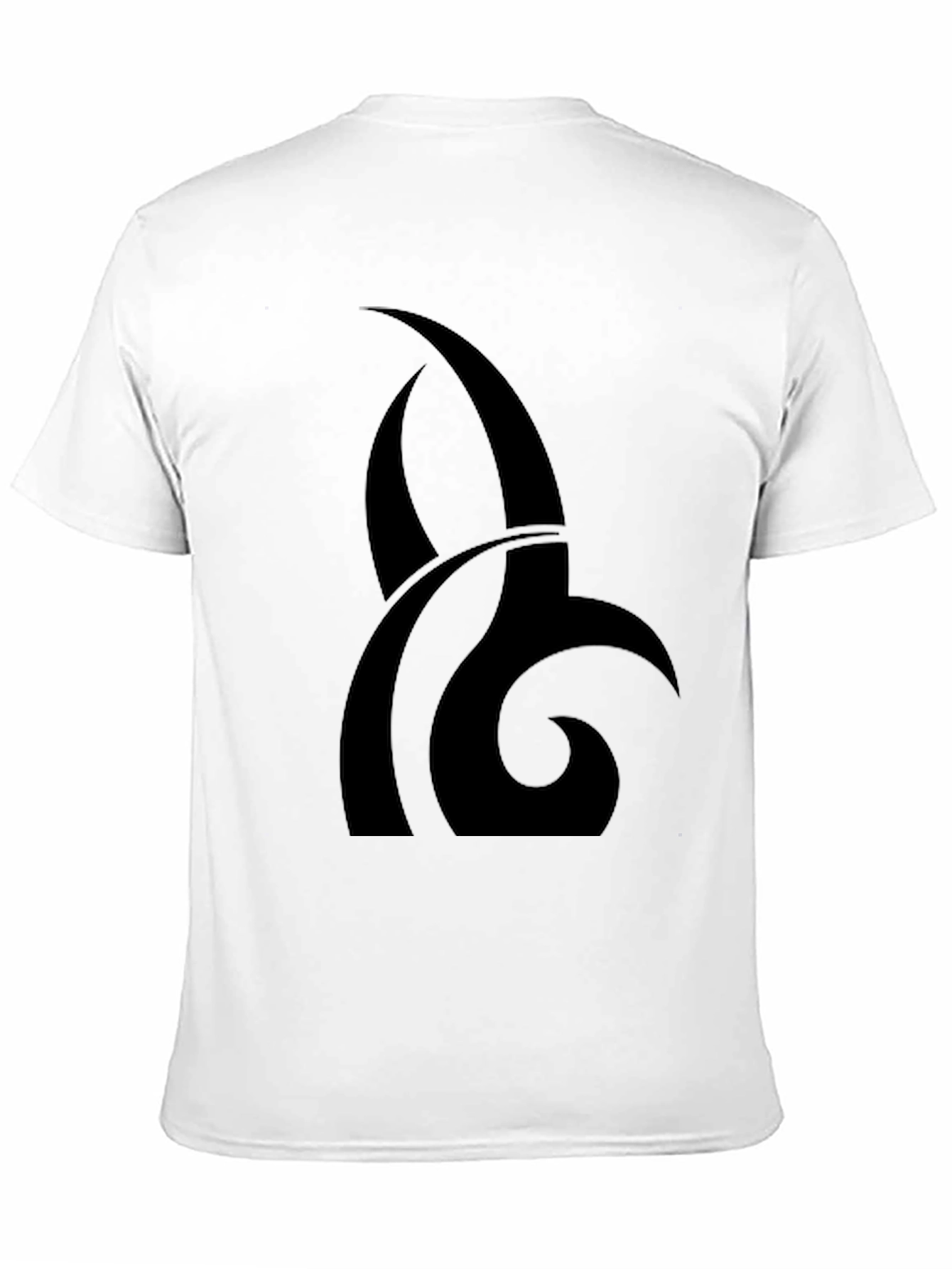 Black Black Graphic Tee - Abstract Design view 11