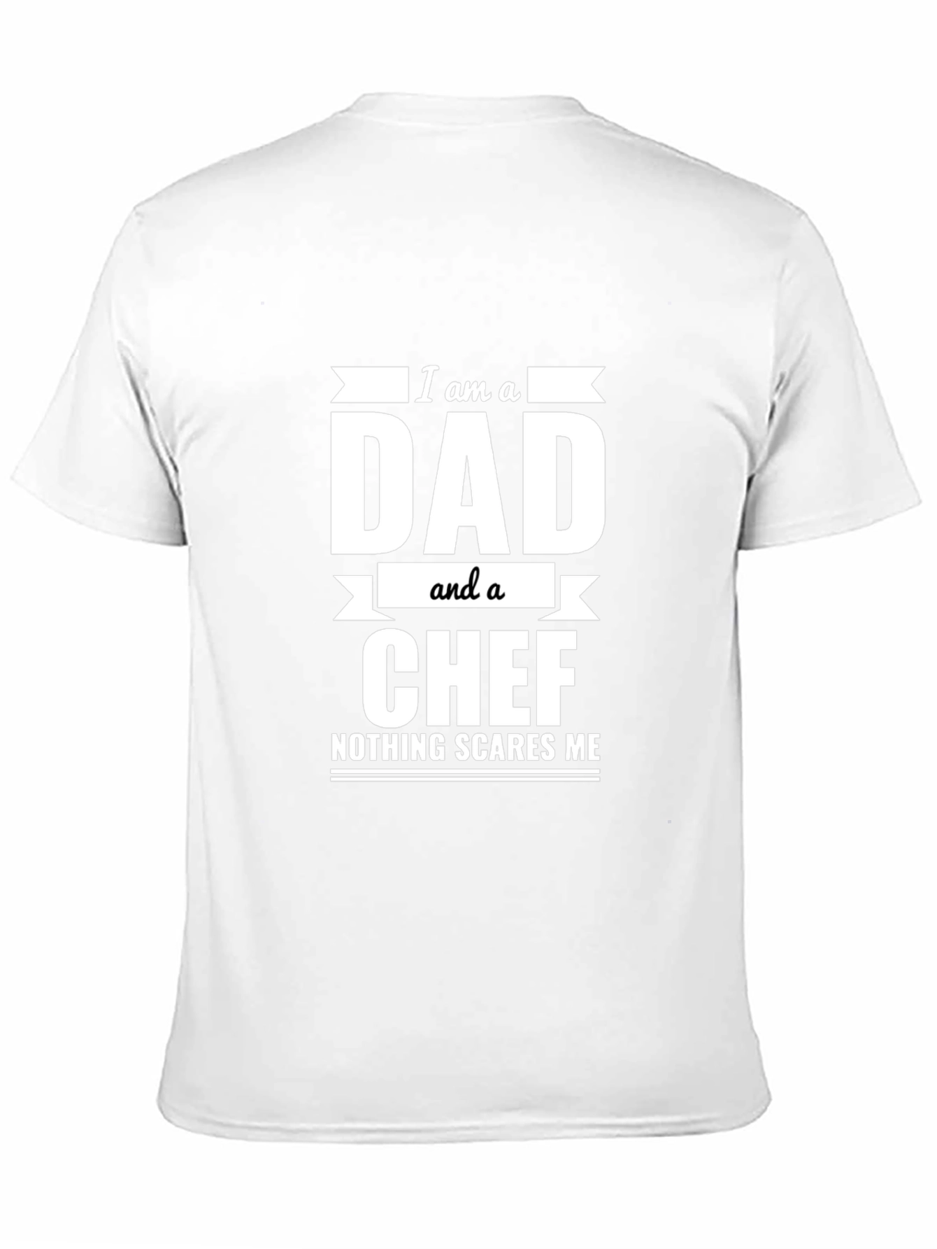 Black Dad and Chef T-Shirt - Nothing Scares Me view 11