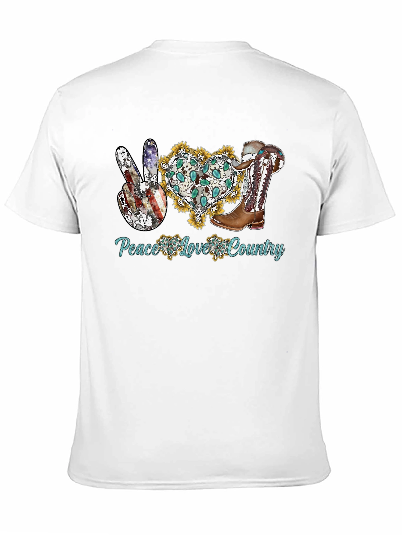 Peace Love Country Graphic Tee - 11