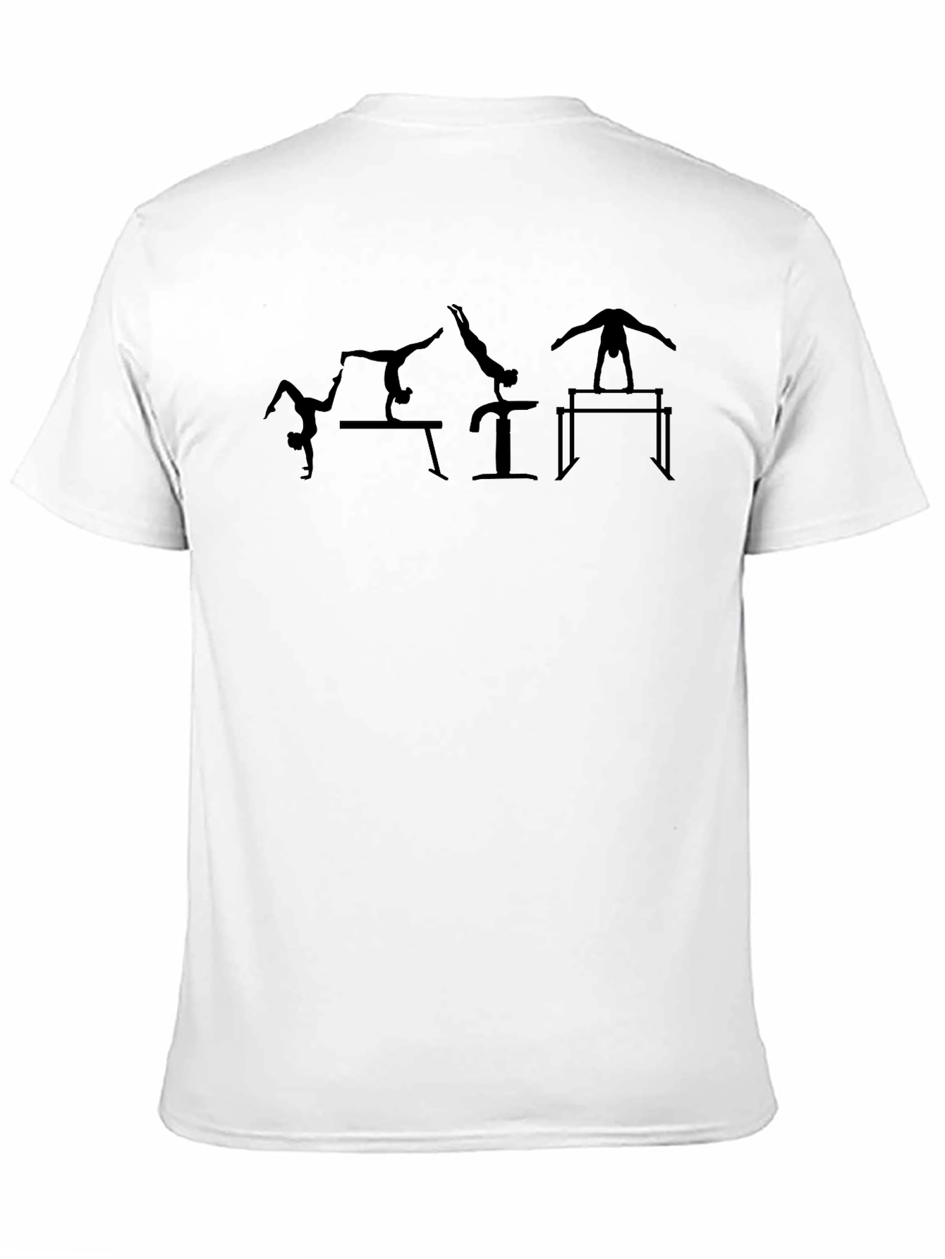 Black Gymnastics Silhouette Graphic Tee - Black view 11