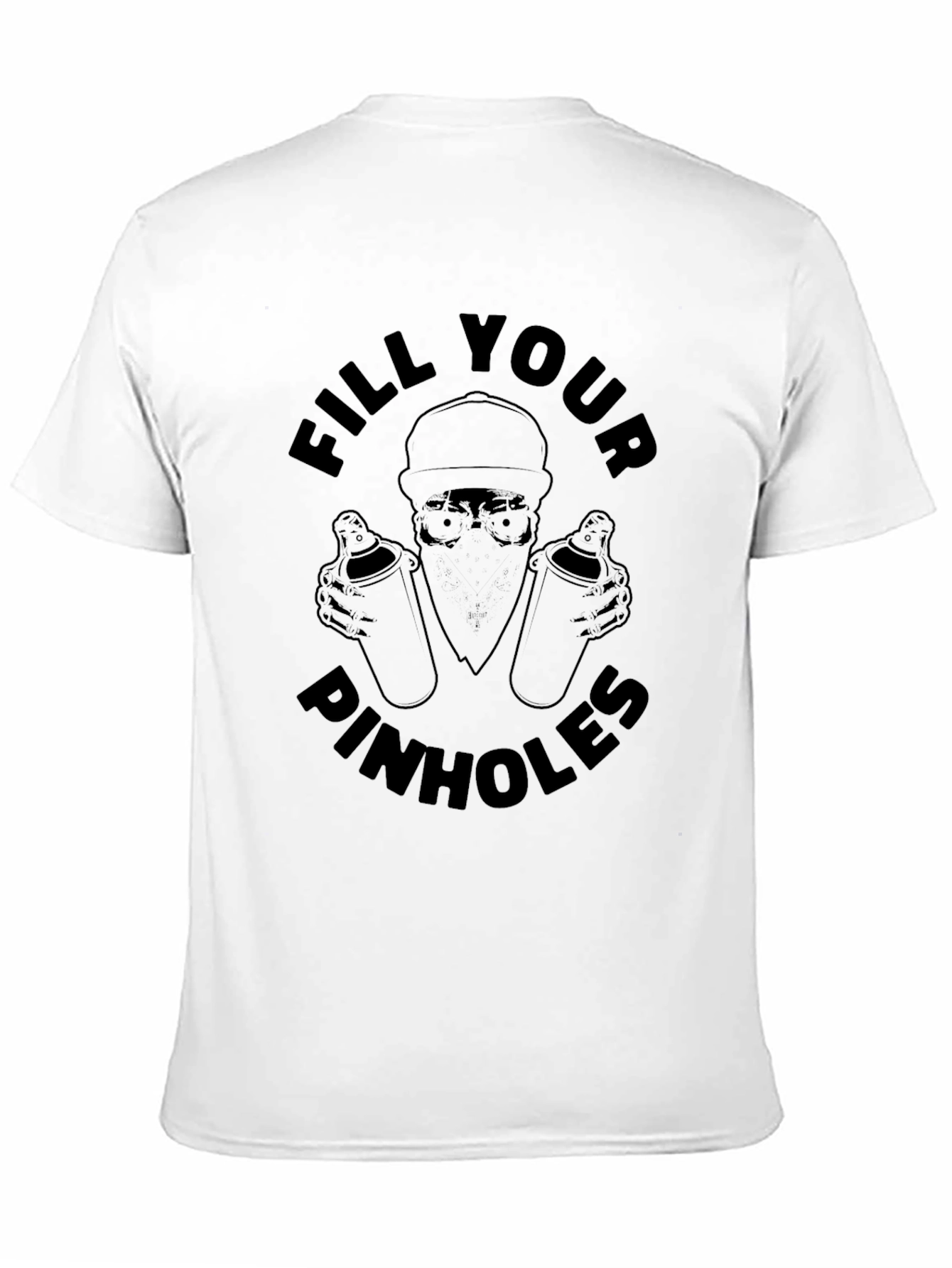 Black Fill Your Pinhole Graphic Tee - Black view 11