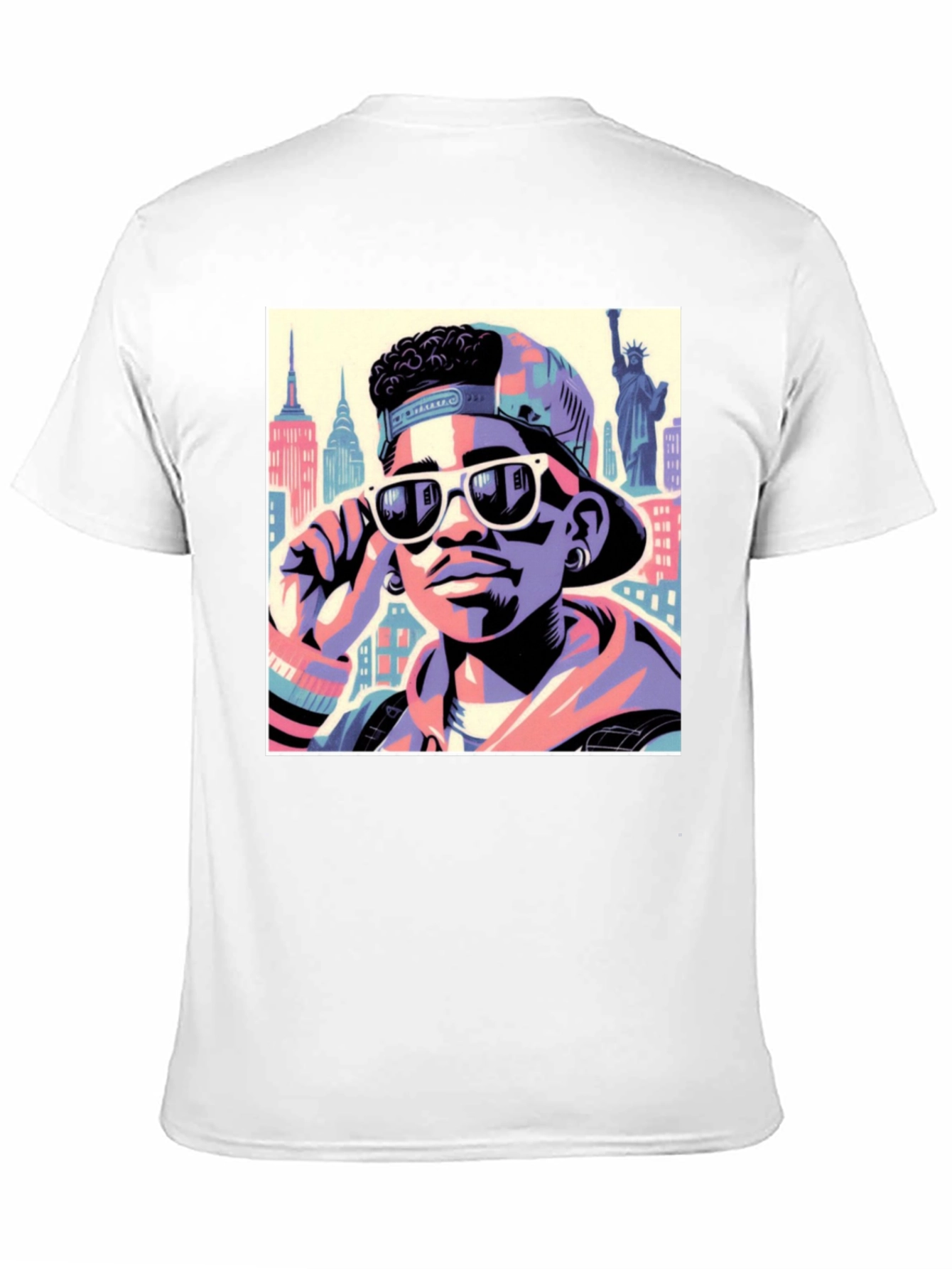 Black Fresh Prince Style T-Shirt - Cool Graphic Tee view 11