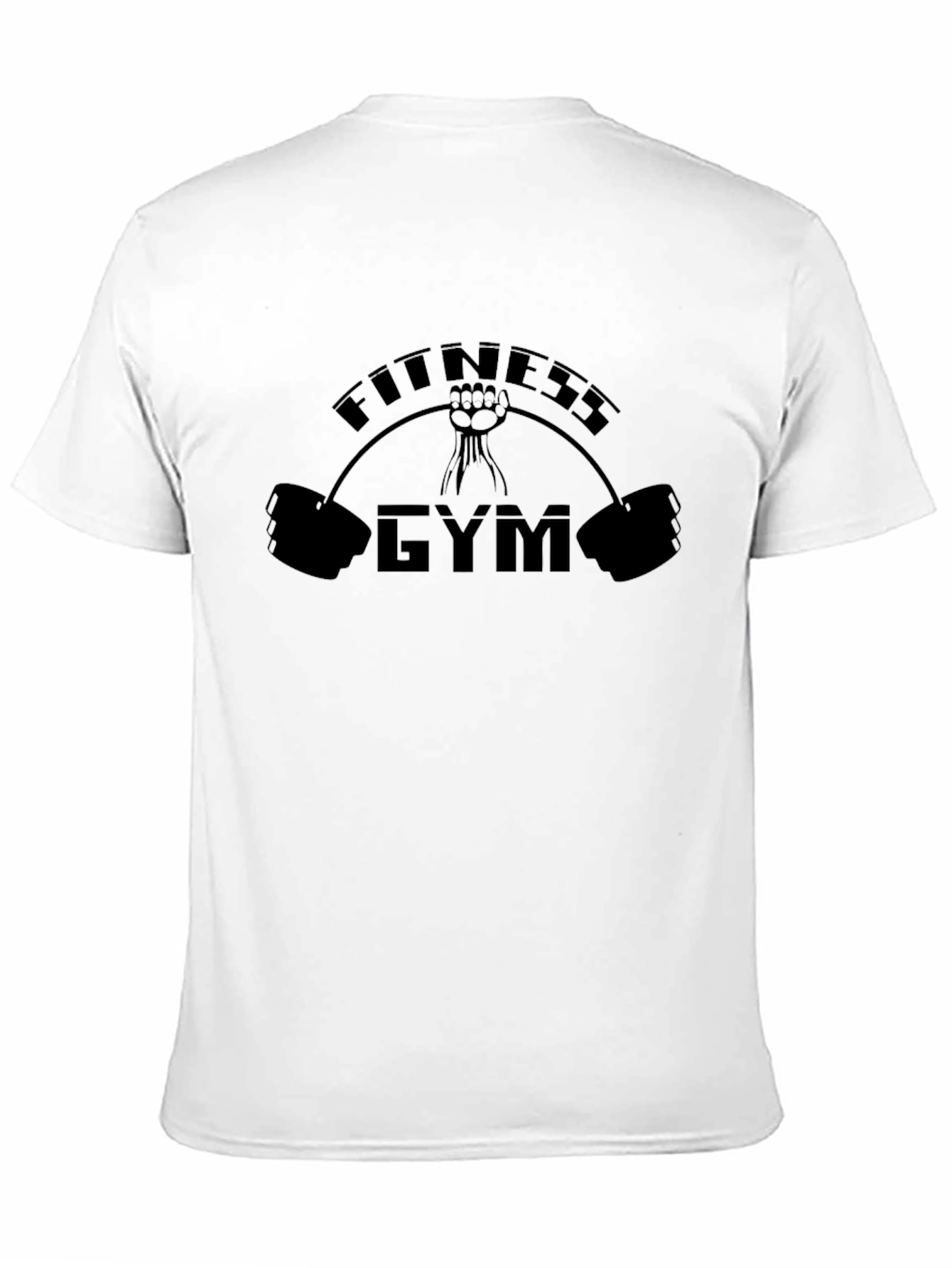 Black Fitness Gym Black T-Shirt view 11
