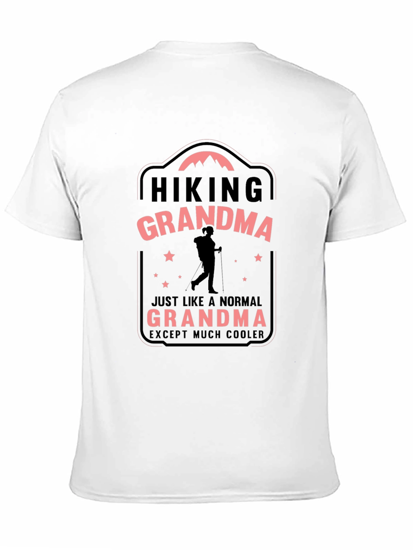 Black Hiking Grandma T-Shirt - Except Much Cooler view 11