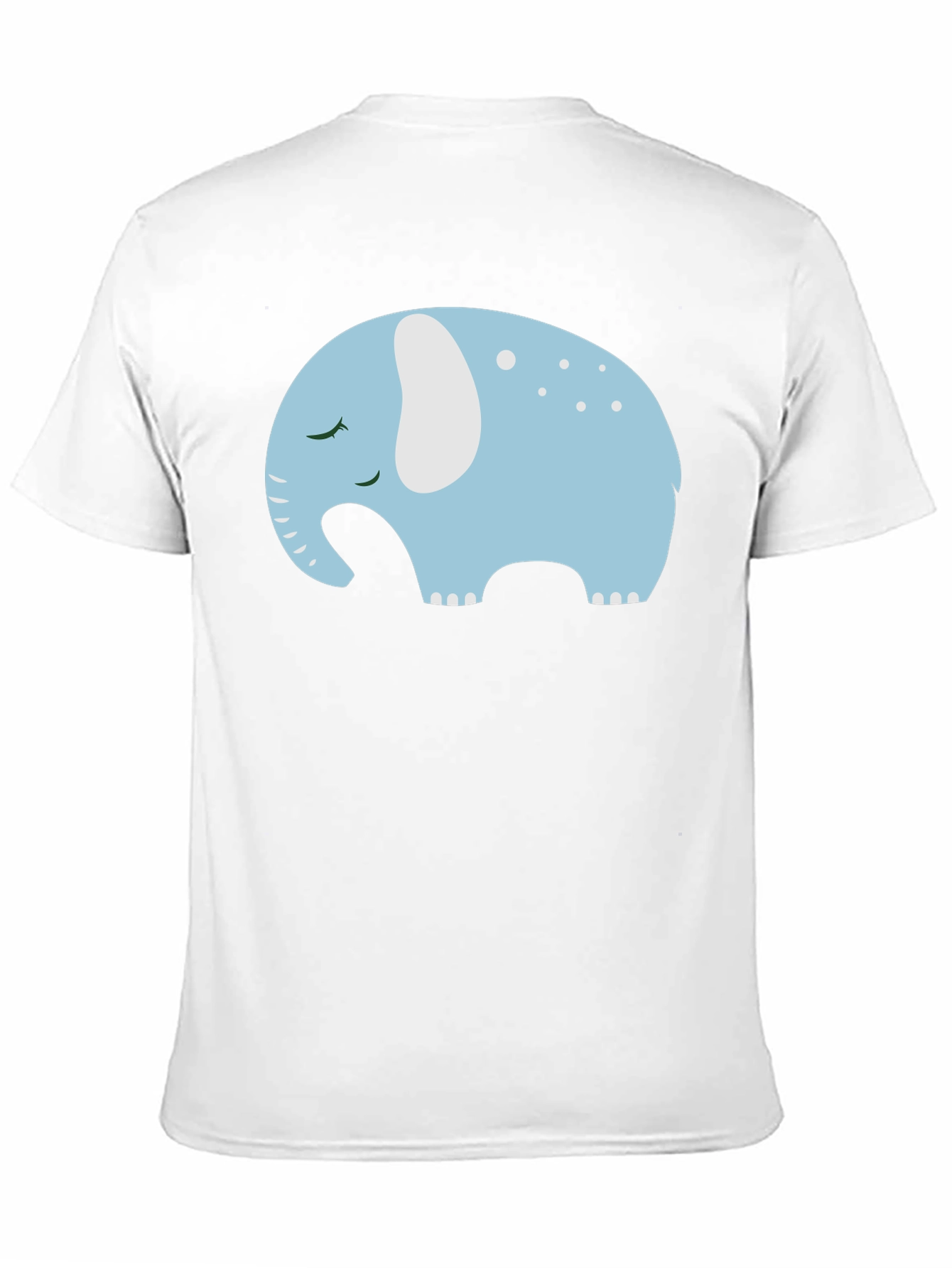 Black Cute Sleeping Elephant Graphic Tee view 11