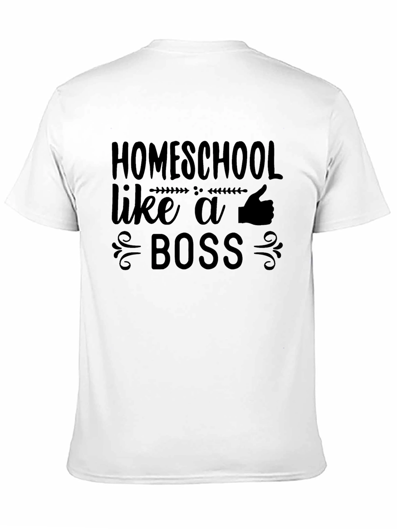Black Homeschool Like a Boss Graphic Tee - Unisex view 11