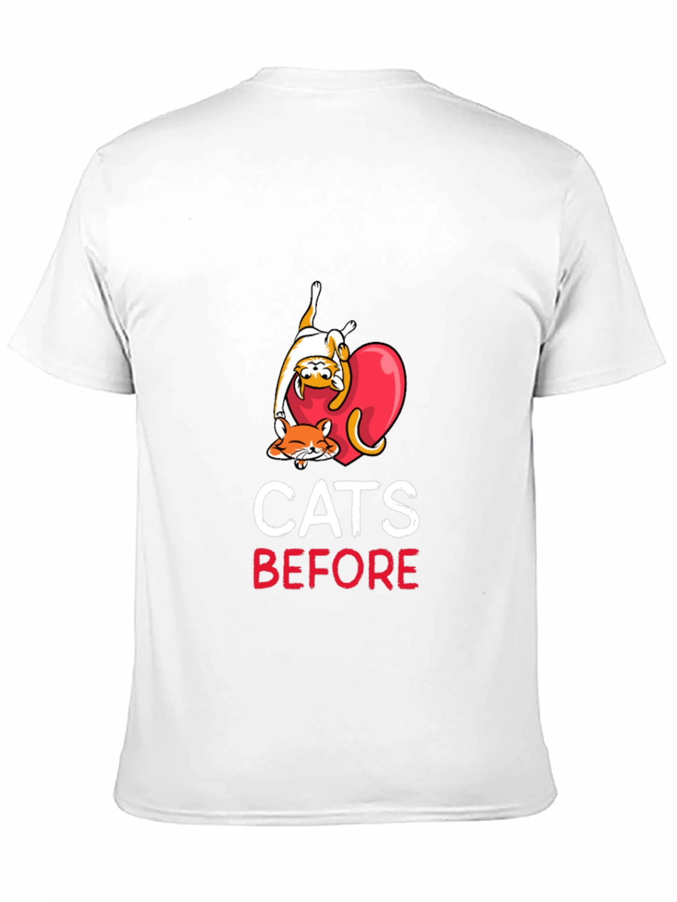 Black Cats Before Anything Men's Black Graphic T-Shirt view 11