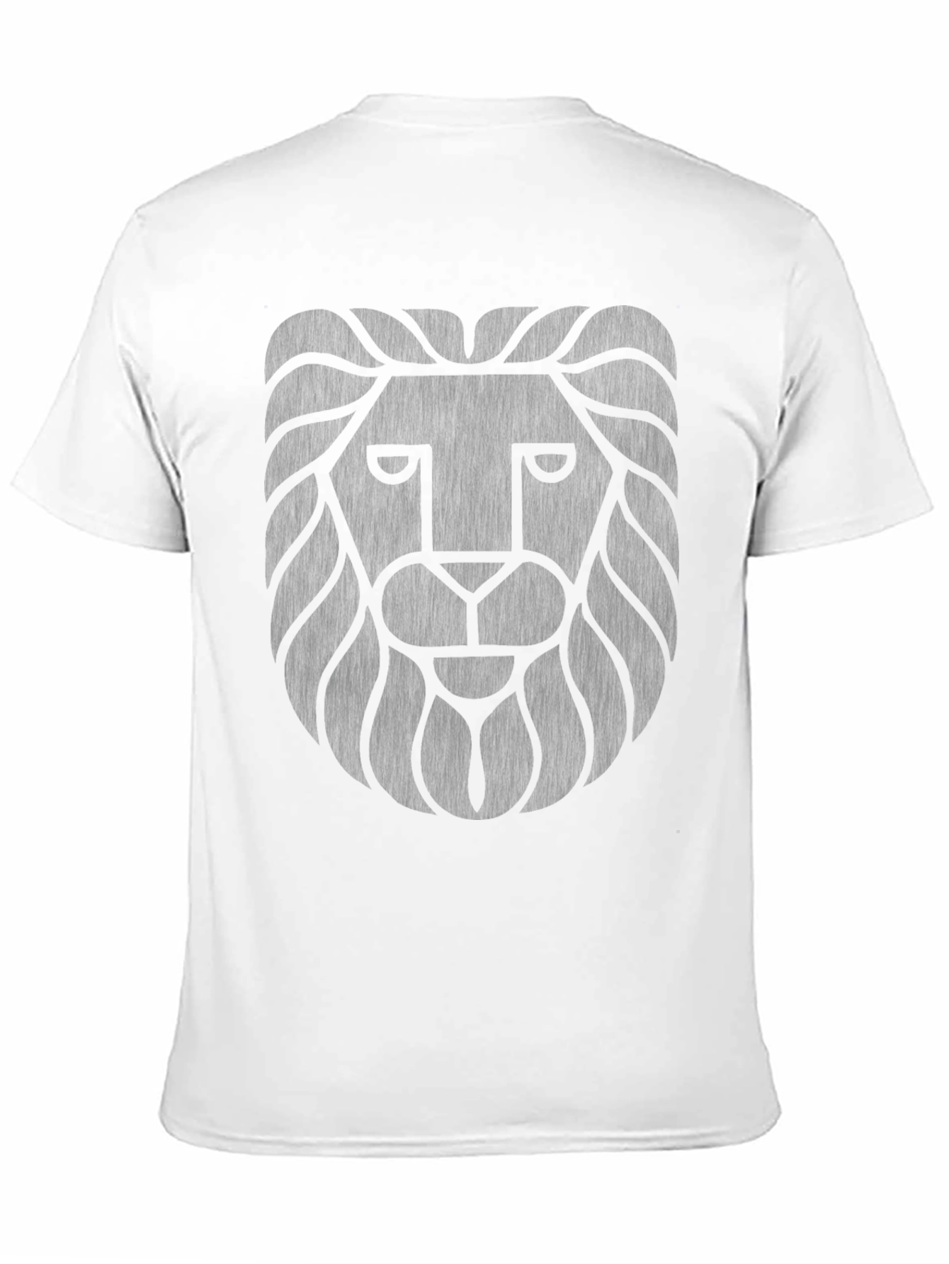 Black Men's Black Lion Graphic Crew Neck T-Shirt view 11