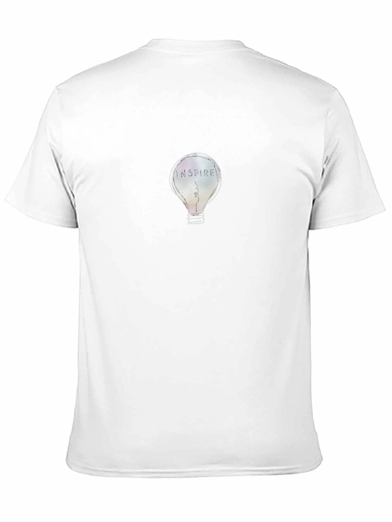 Black Inspire Lightbulb Graphic Tee - Unisex Black T-Shirt view 11