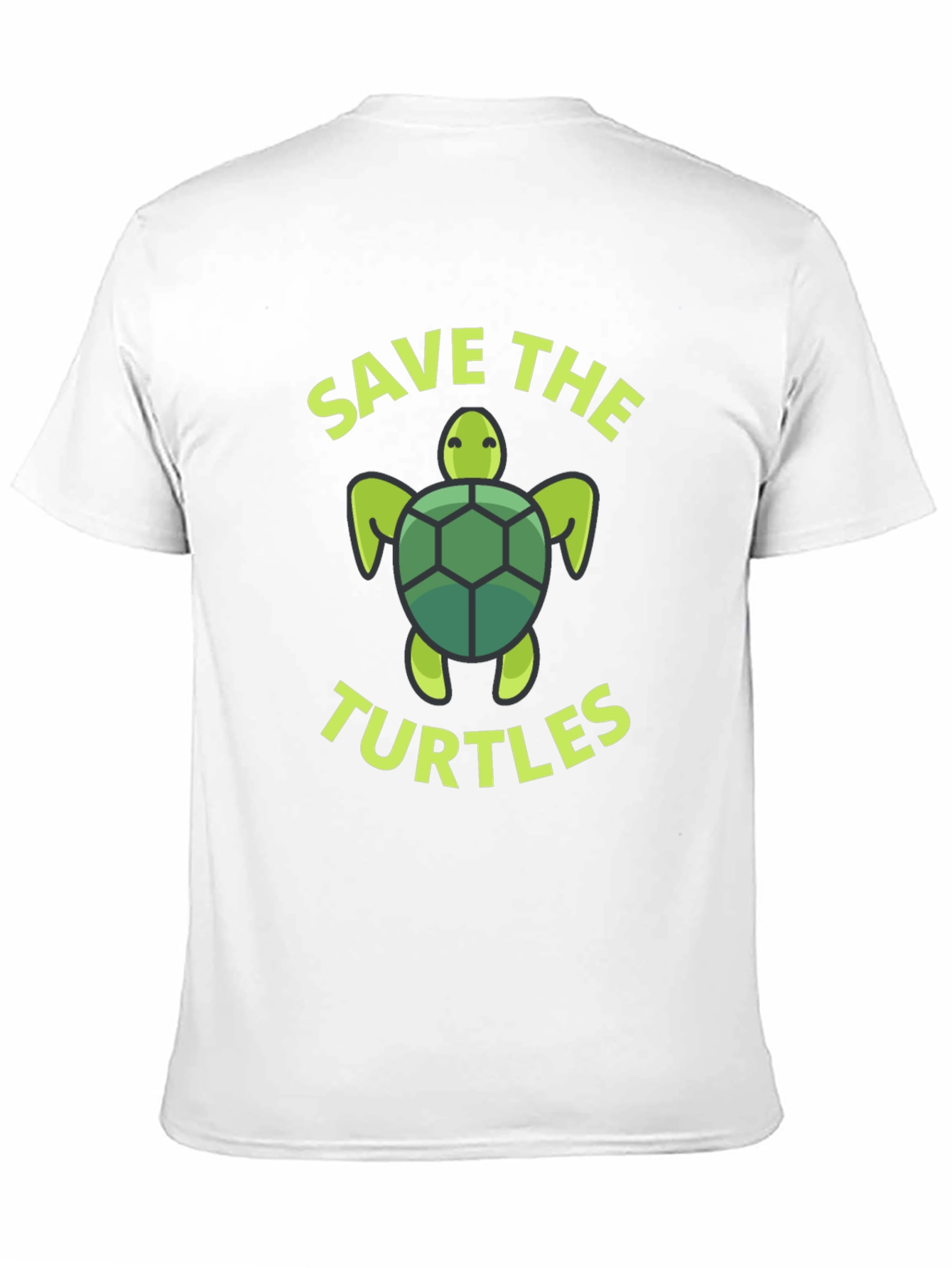 Black Save the Turtles Graphic Tee view 11