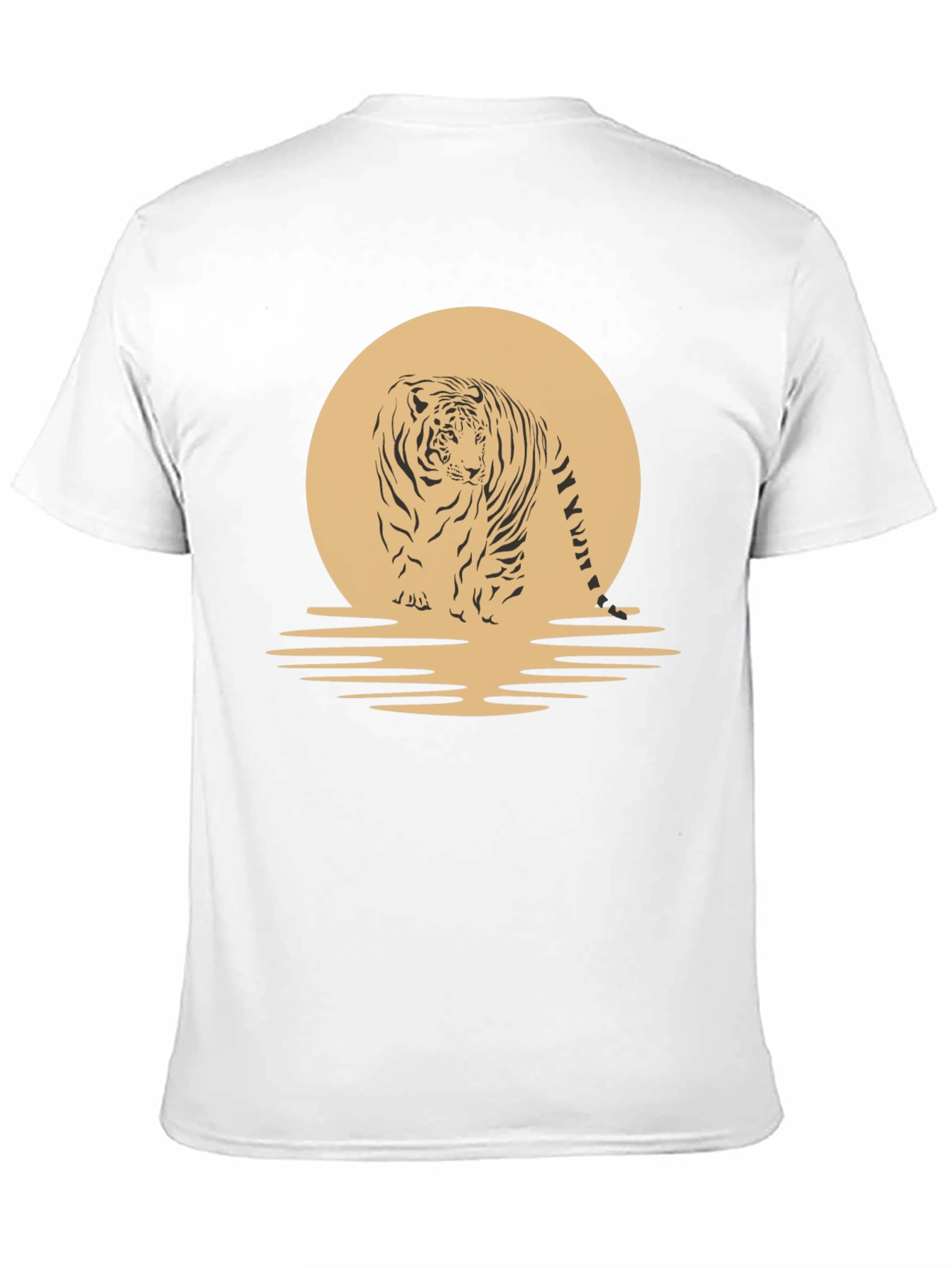Black Tiger Sunset Graphic Tee - Cool Animal T-Shirt view 11