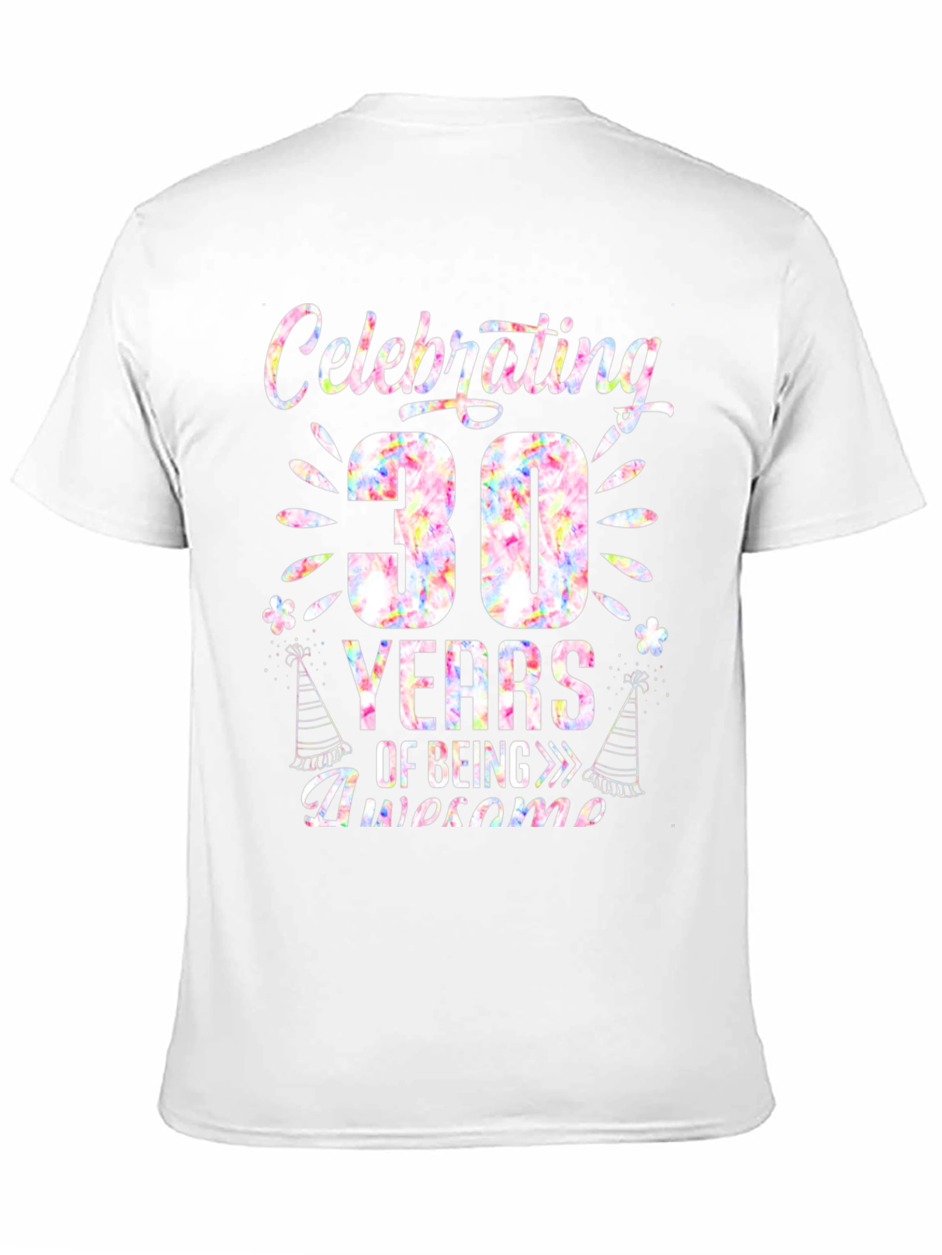 Black Celebrating 30 Years Awesome Birthday T-Shirt view 11