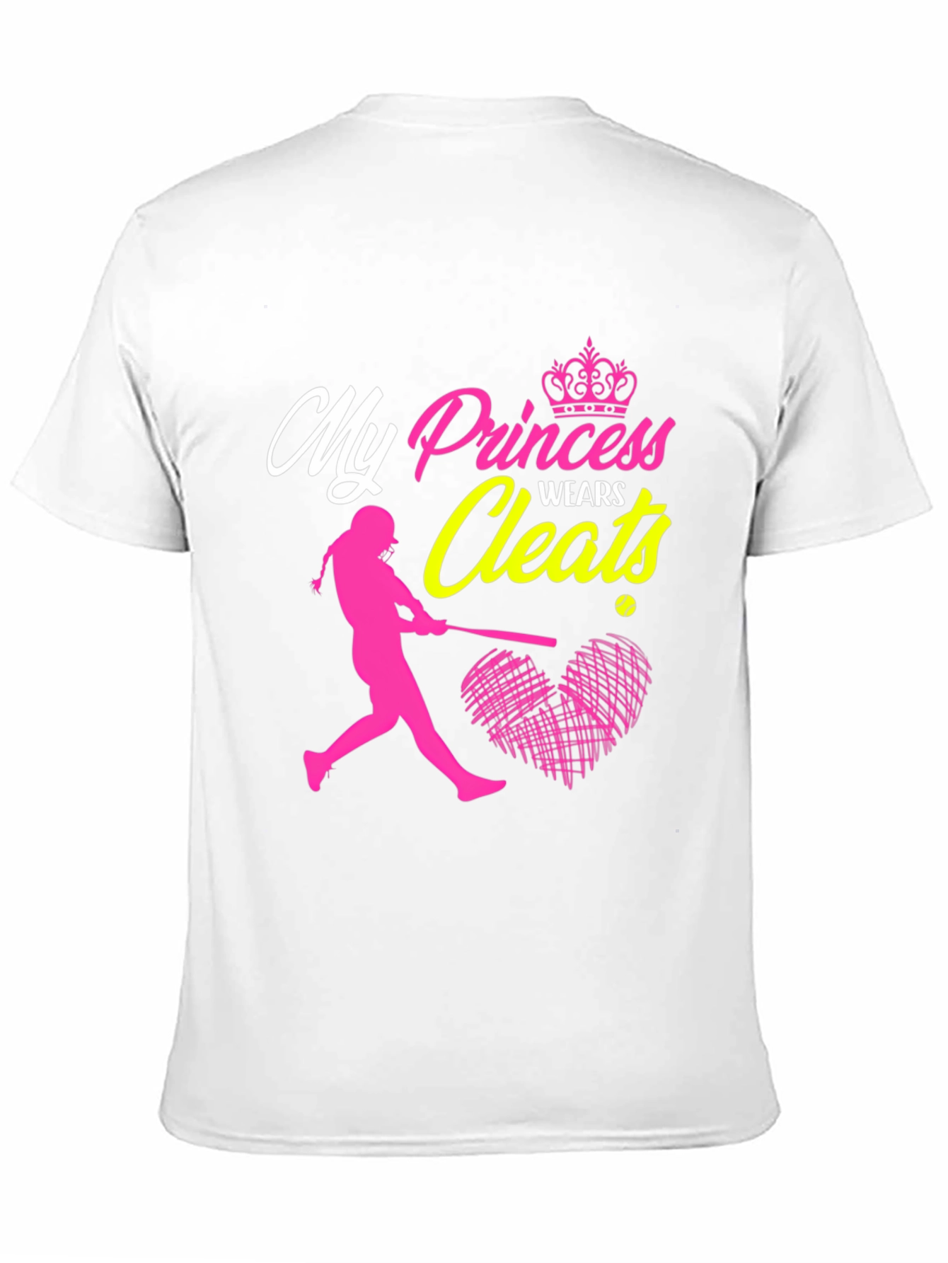 Black My Princess Wears Cleats T-Shirt view 11