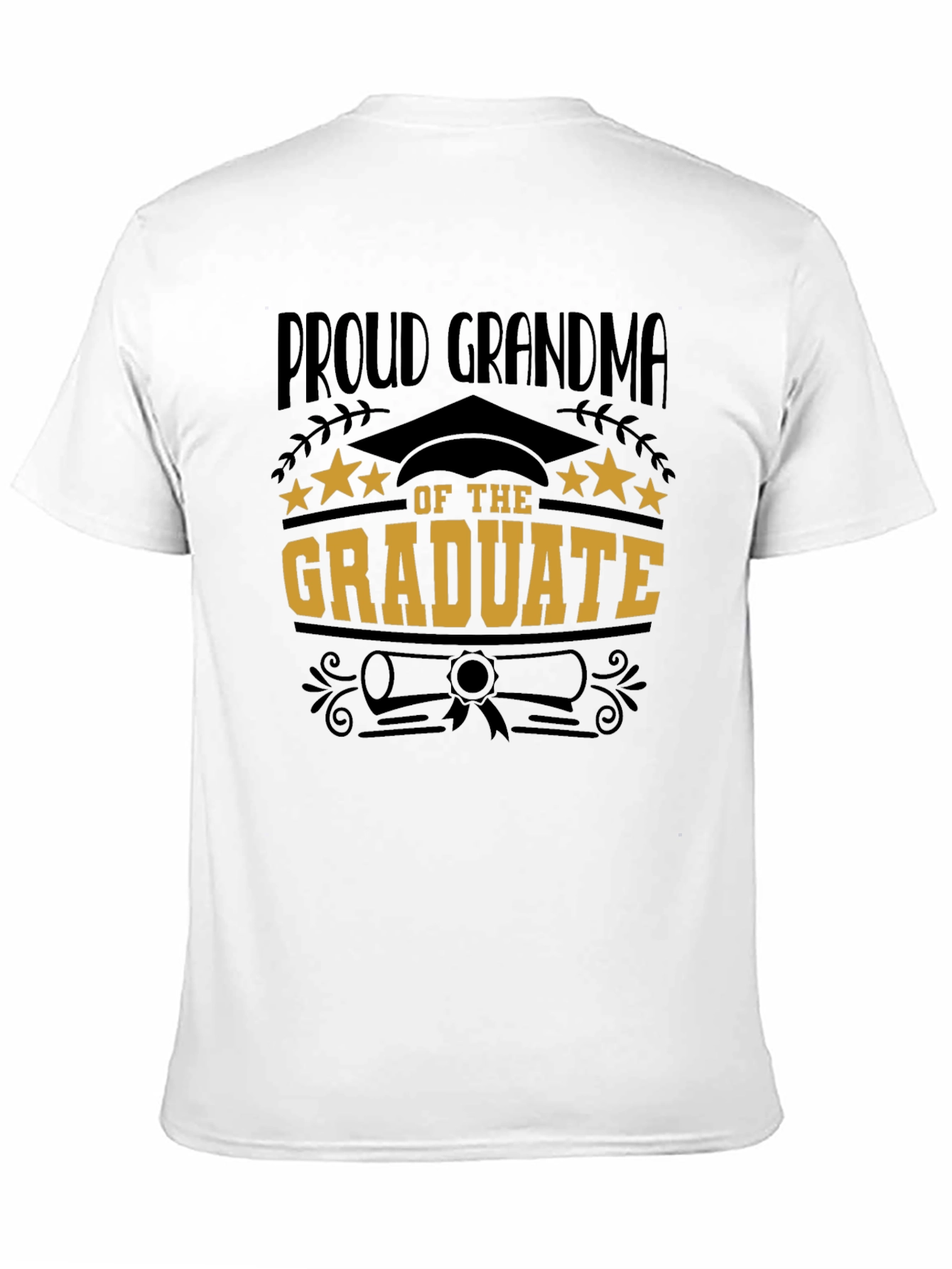 Black Proud Grandma of the Graduate T-Shirt view 11