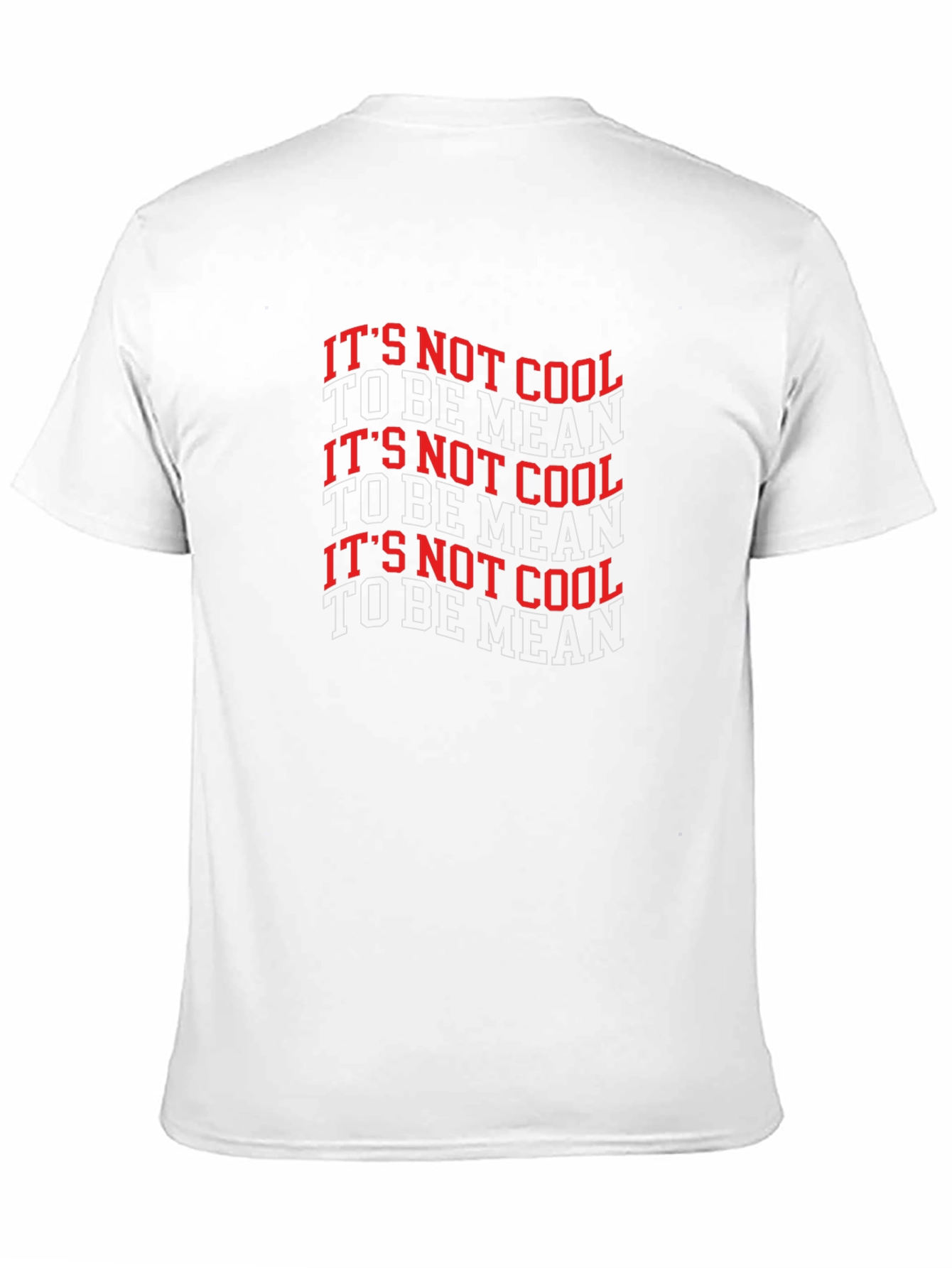 Black It's Not Cool to Be Mean Black Graphic Tee view 11