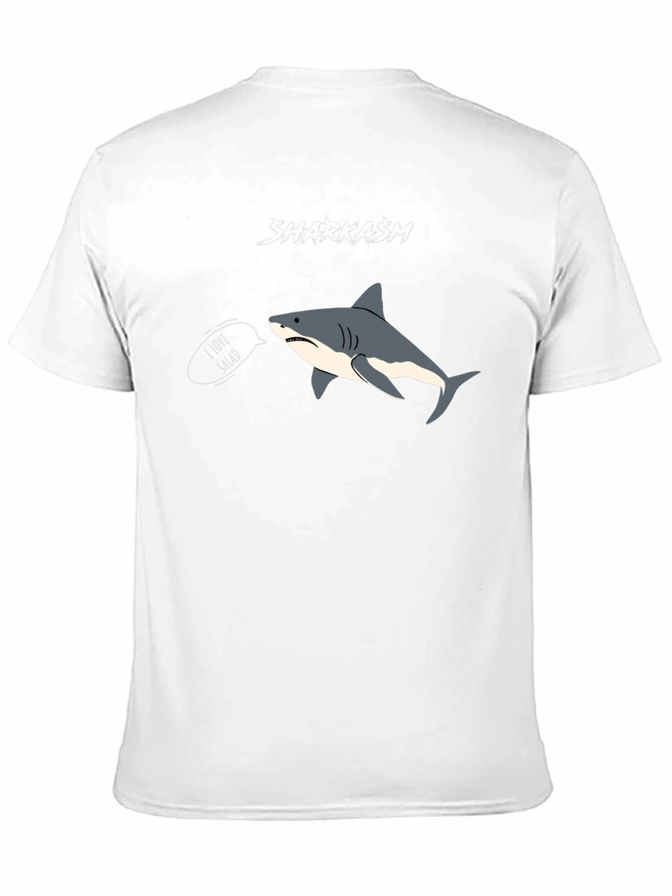 Black Sharkasm I Love Salad T-Shirt view 11