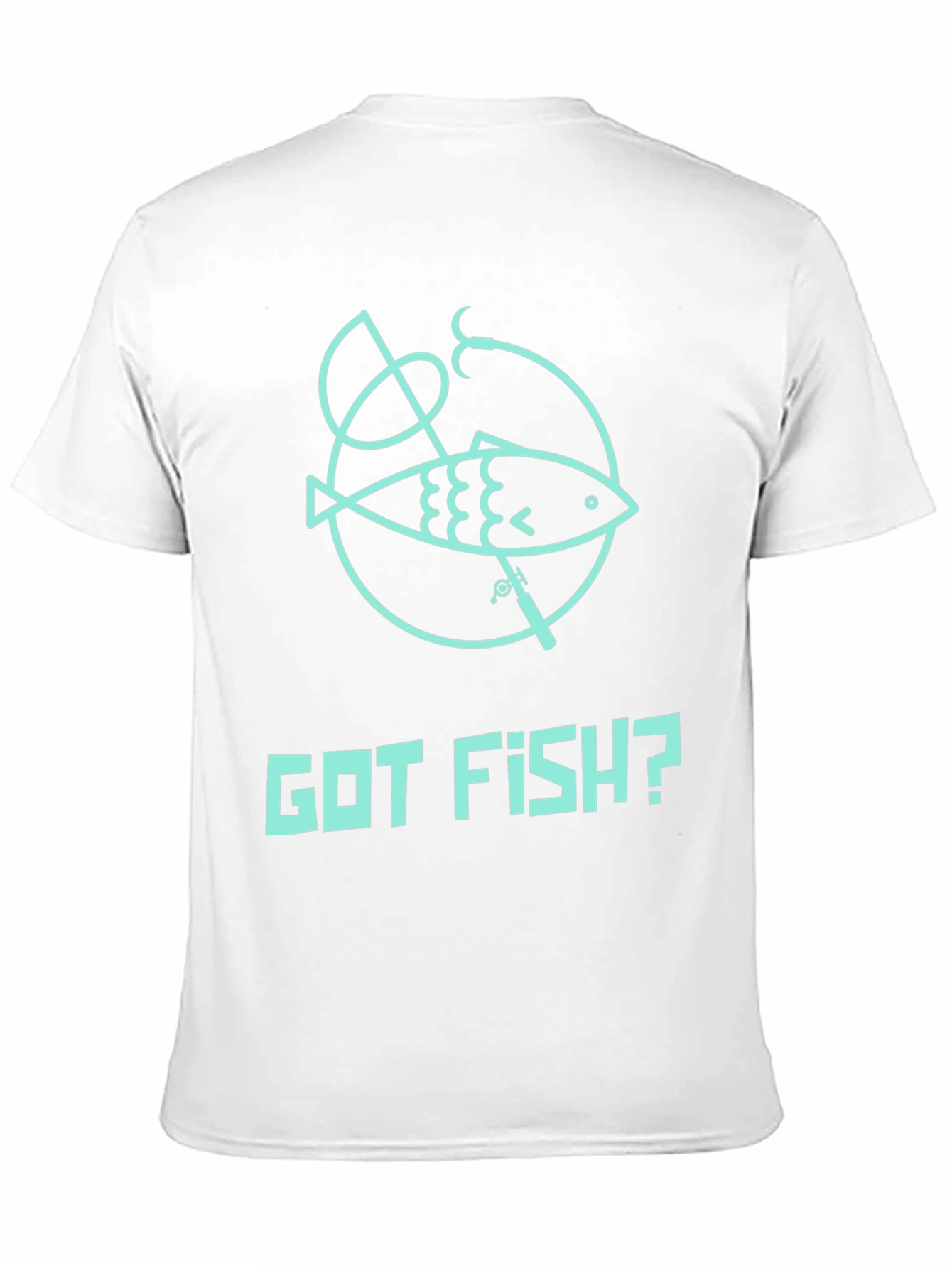 Black Got Fish? Black Cotton Graphic Tee view 11