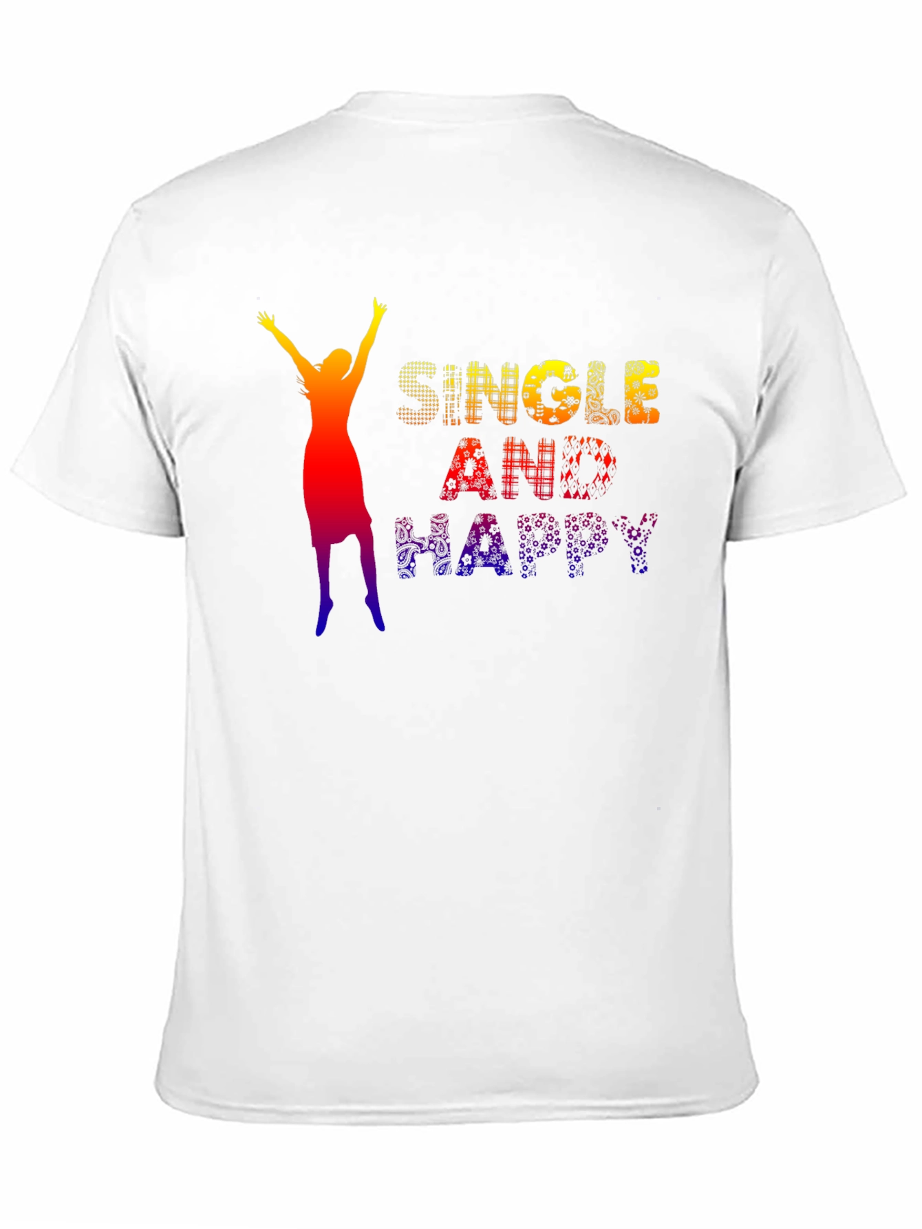 Black Single and Happy Graphic Tee view 11