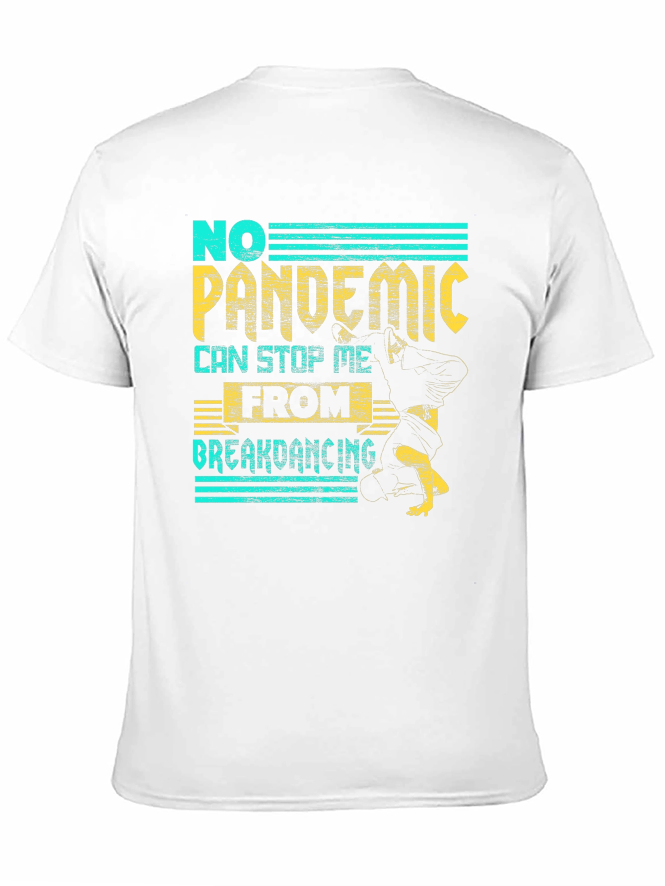 Black No Pandemic Breakdancing Graphic Tee view 11