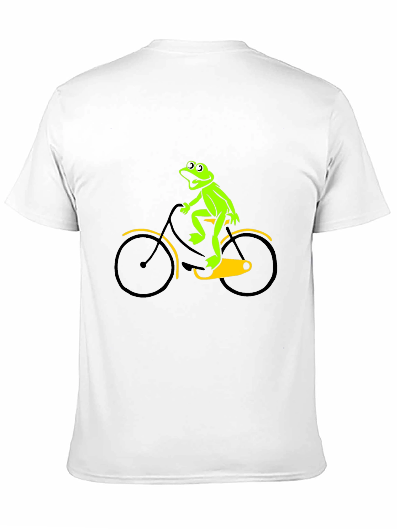 Black Frog on a Bike Graphic Tee - Black T-Shirt view 11