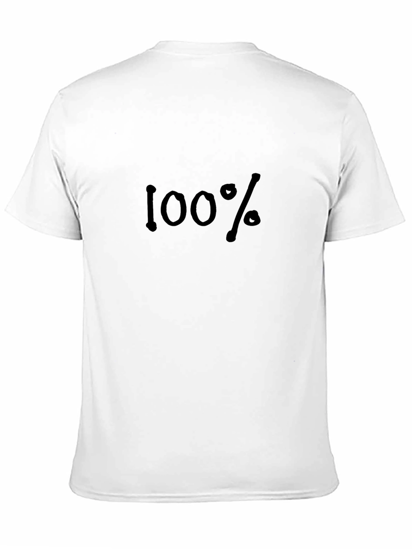 Black 100% Bold Graphic Tee - Black Cotton Comfort view 11