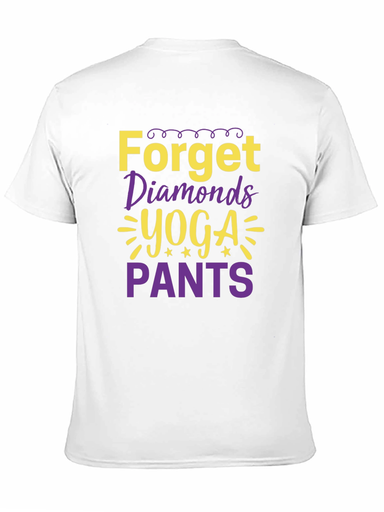Black Forget Diamonds Yoga Pants Graphic Tee view 11