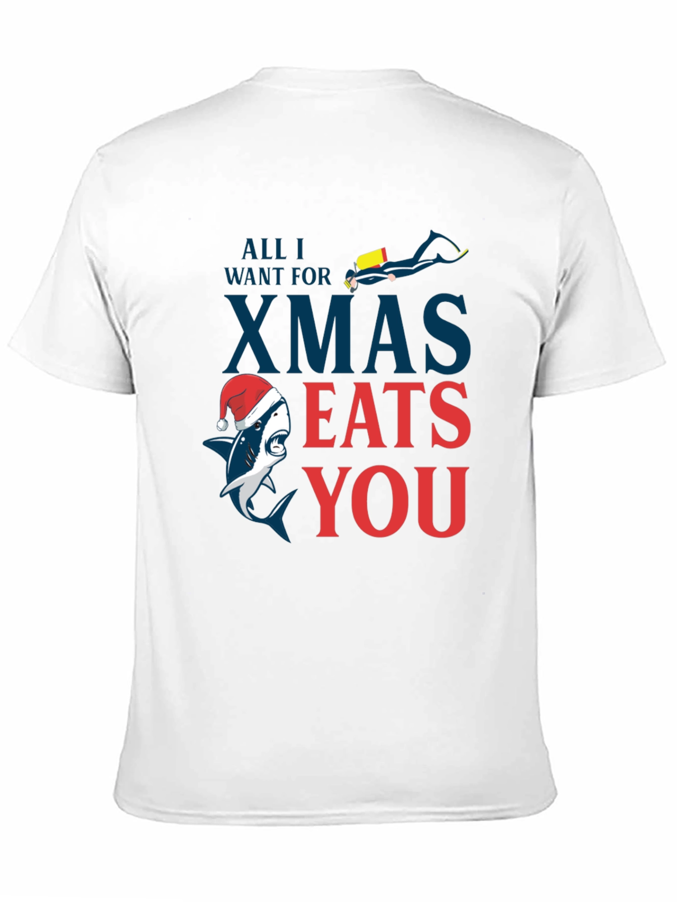 Black Shark Xmas Eats You Graphic Tee view 11