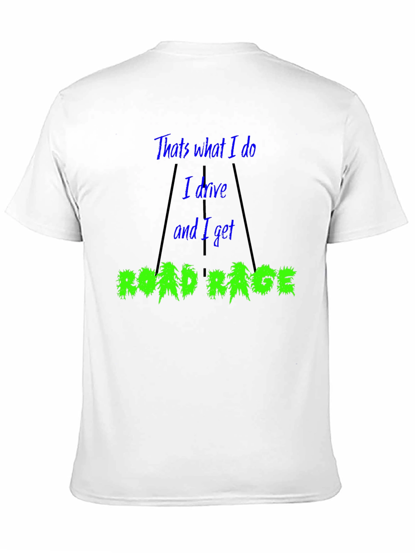 Black Road Rage T-Shirt view 11