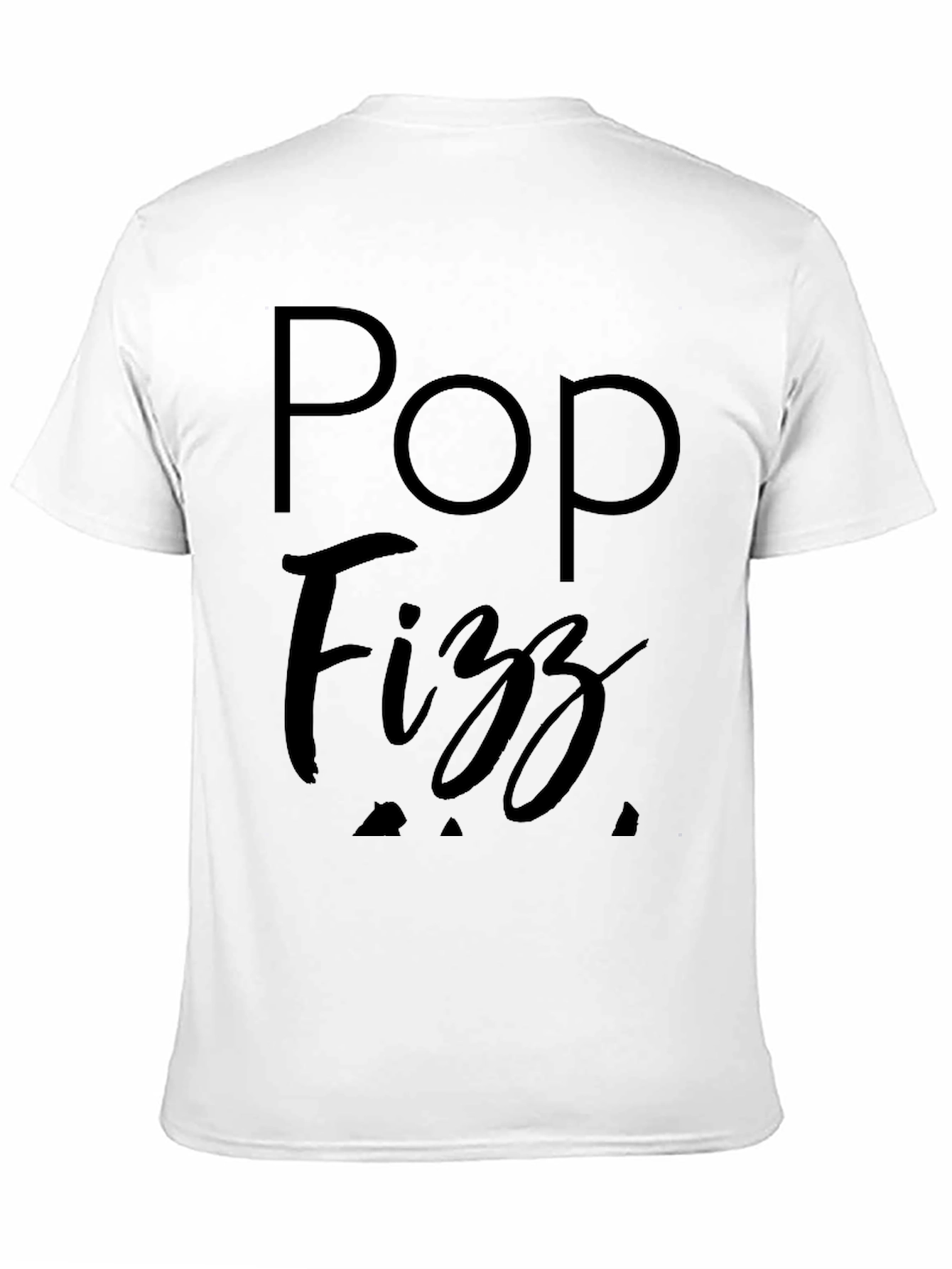 Black Pop Fizz Graphic Tee - Black Cotton T-Shirt view 11