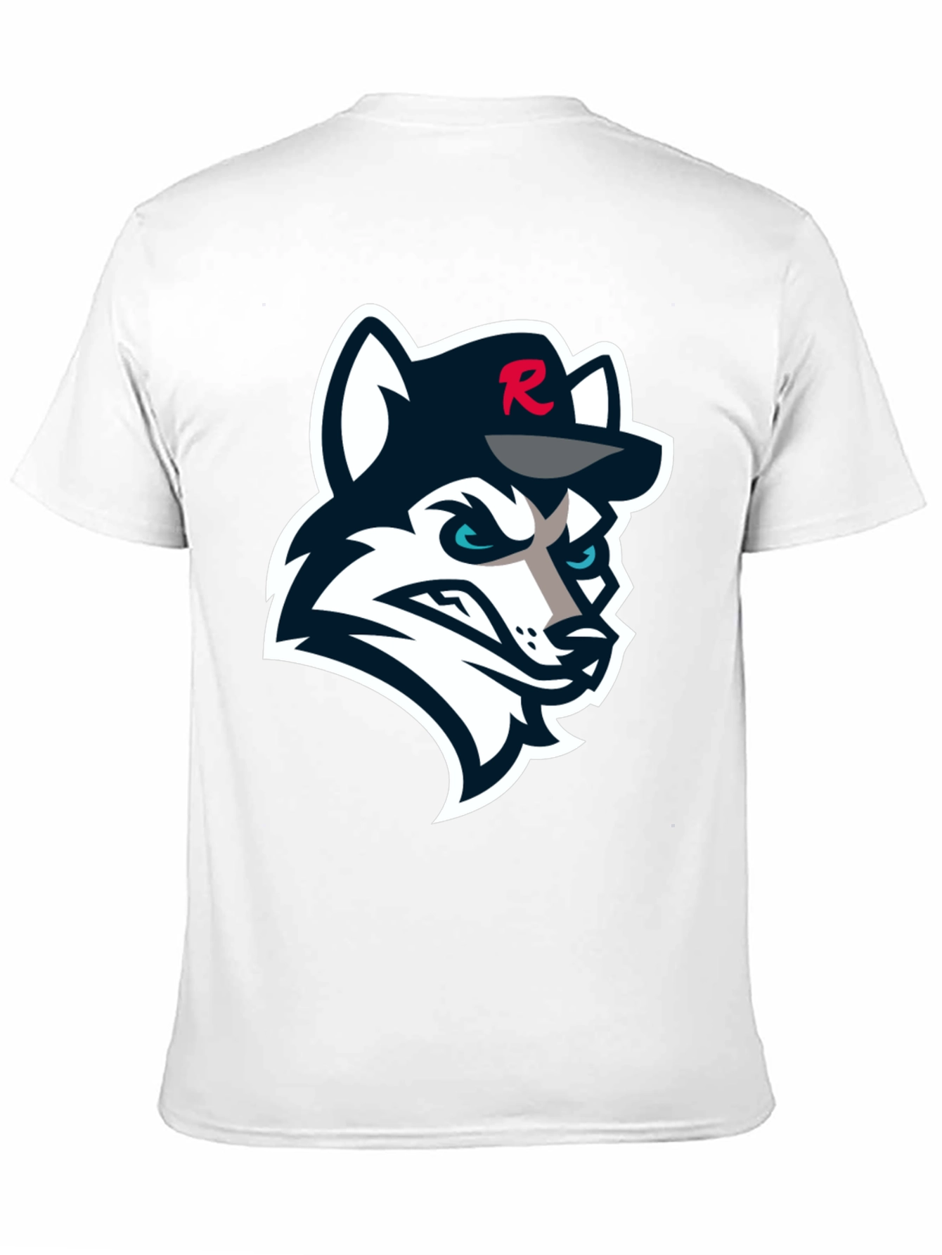 Black Black T-Shirt with Wolf Logo view 11