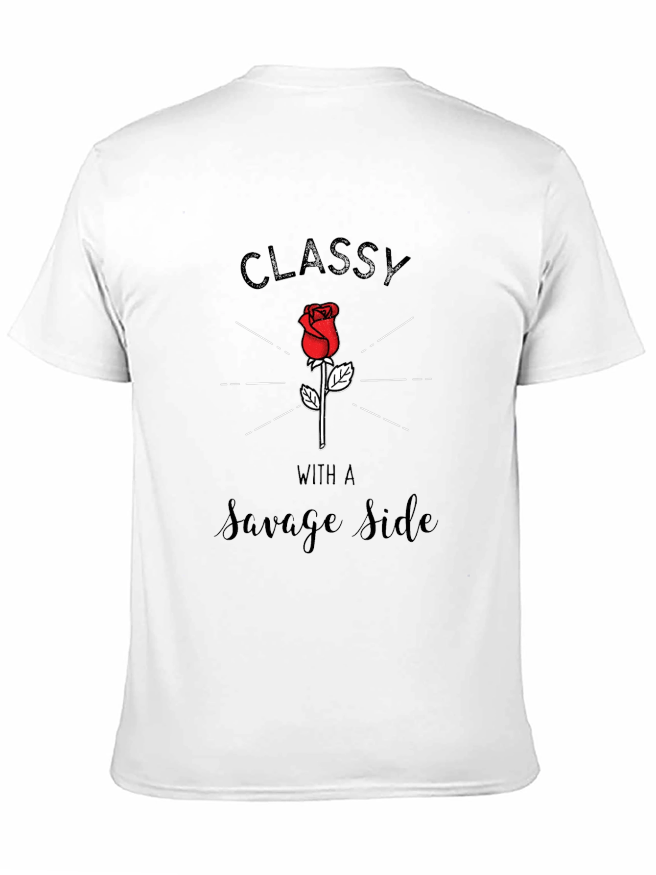 Black Classy With A Savage Side Black Graphic Tee view 11