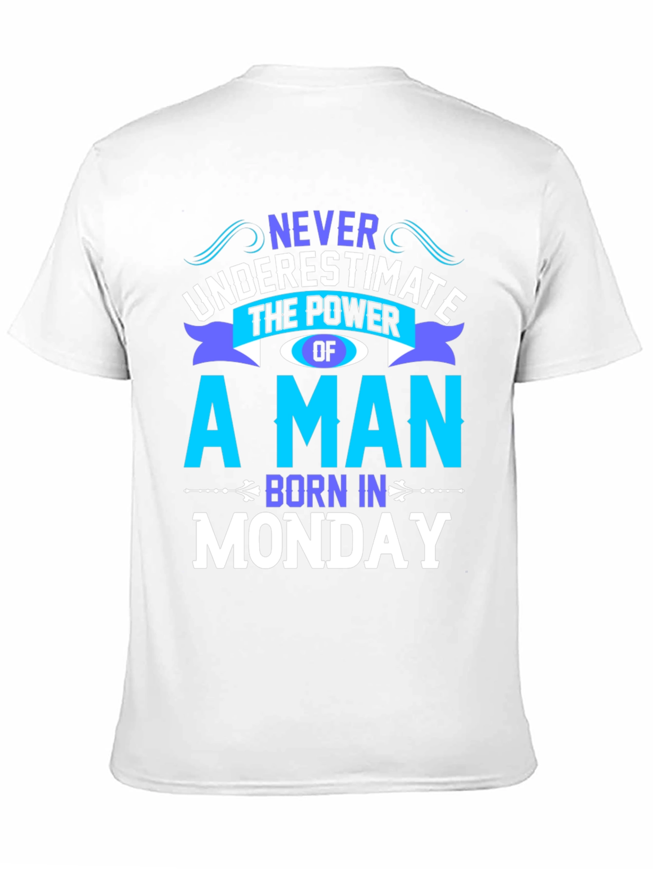 Black Born on Monday Graphic T-Shirt view 11