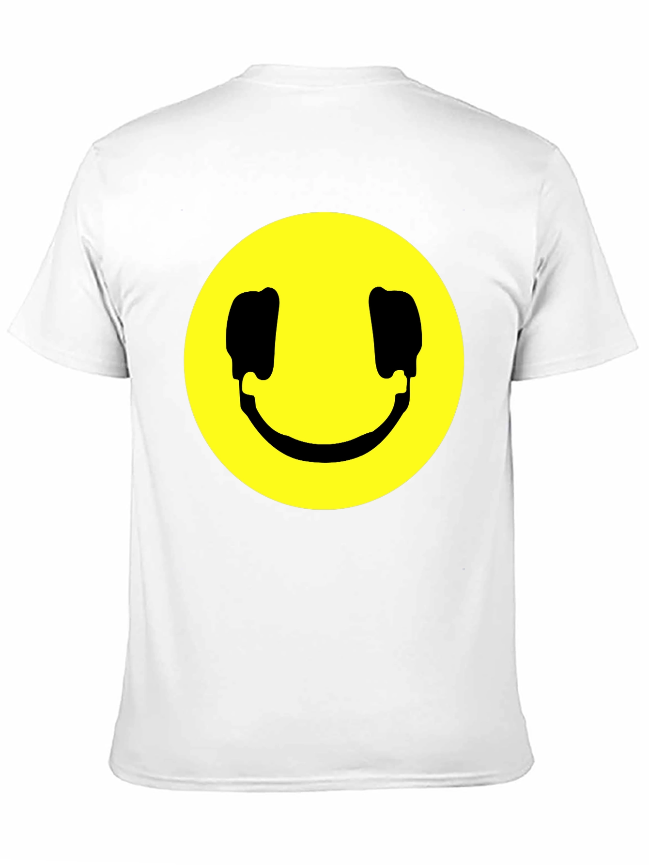 Black Smiley Face Graphic Black T-Shirt view 11