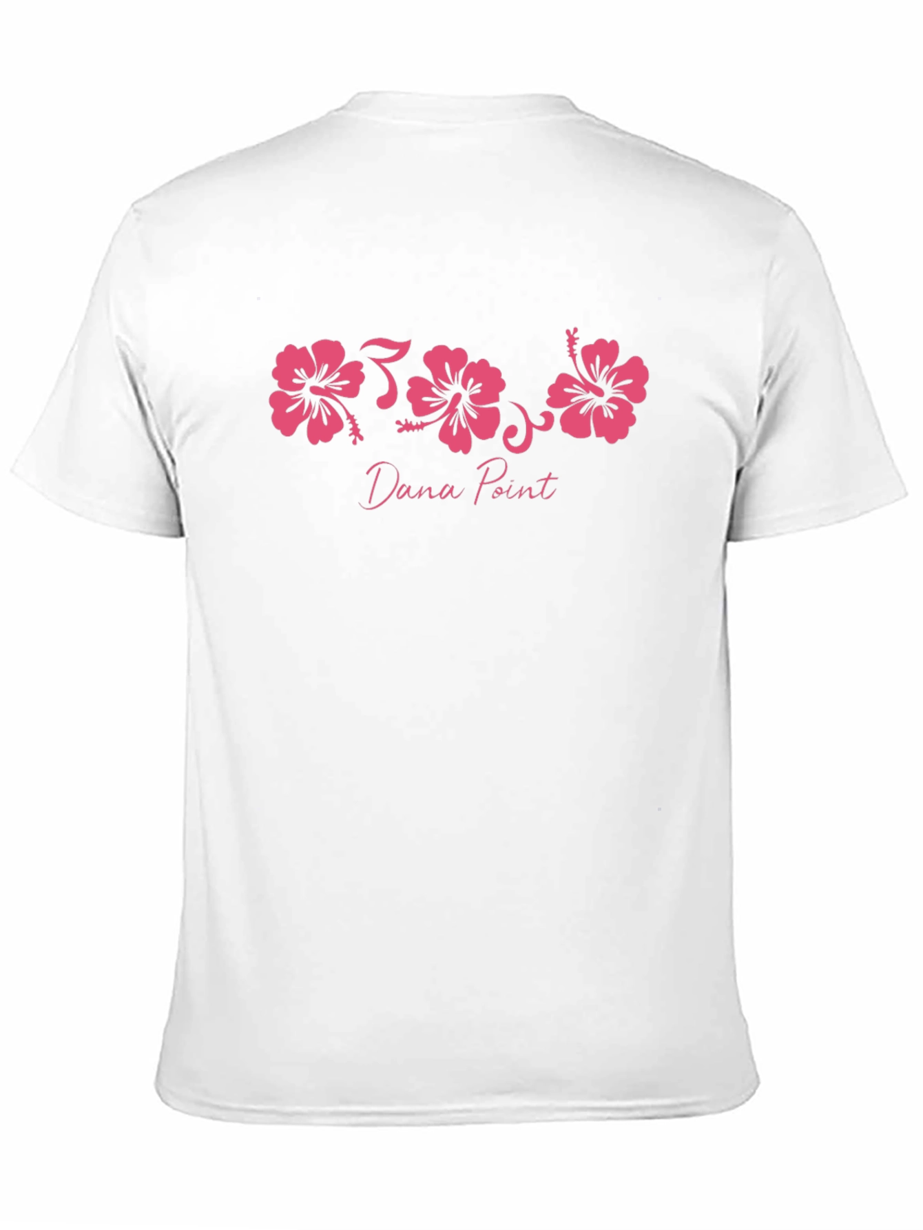 Black Dana Point Hibiscus Flower T-Shirt view 11