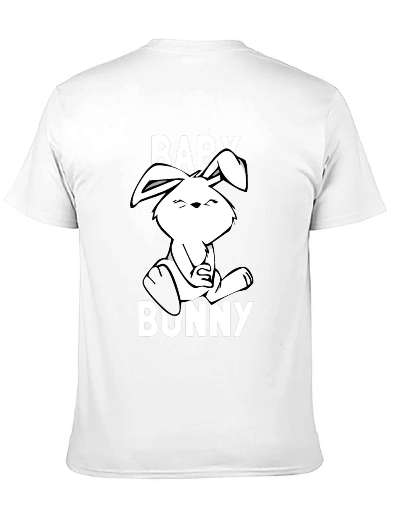 Black Baby Bunny Graphic Tee - Cute Cartoon Rabbit T-Shirt view 11