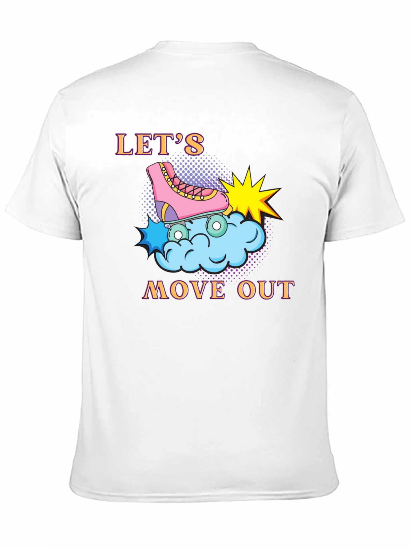 Black Let's Move Out Graphic T-Shirt view 11