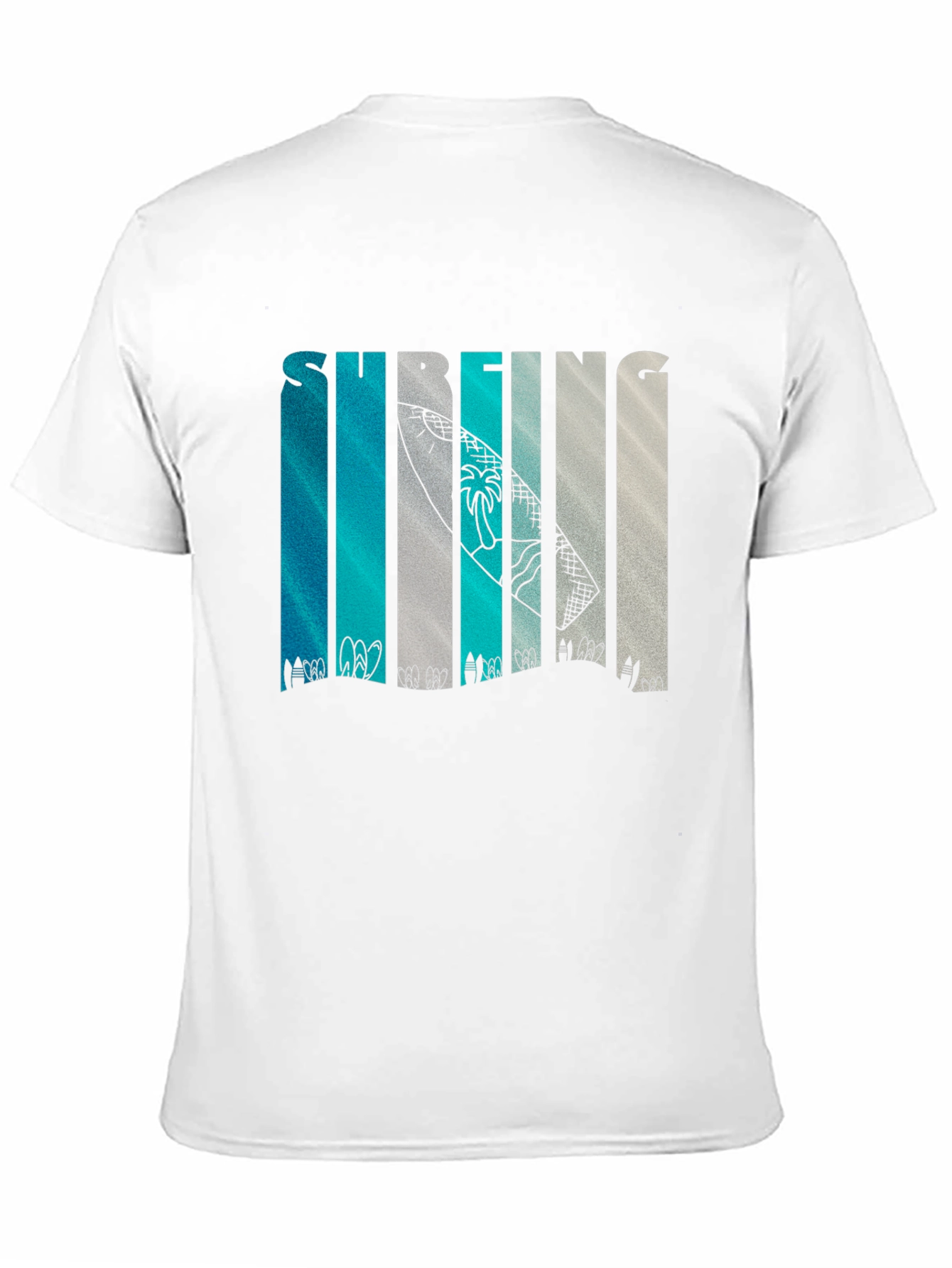 Black Surfing Graphic Print Tee - Black view 11