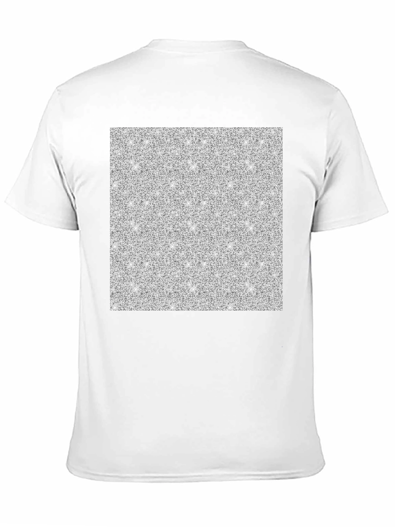 Black Abstract Pattern Black T-Shirt view 11