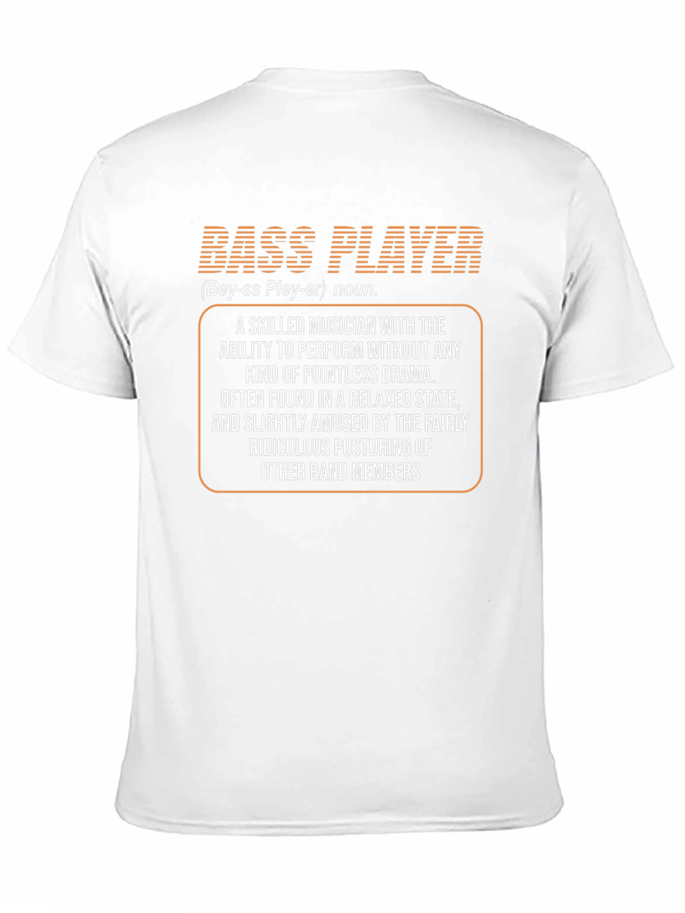 Black Bass Player Definition T-Shirt - Musician Gift view 11